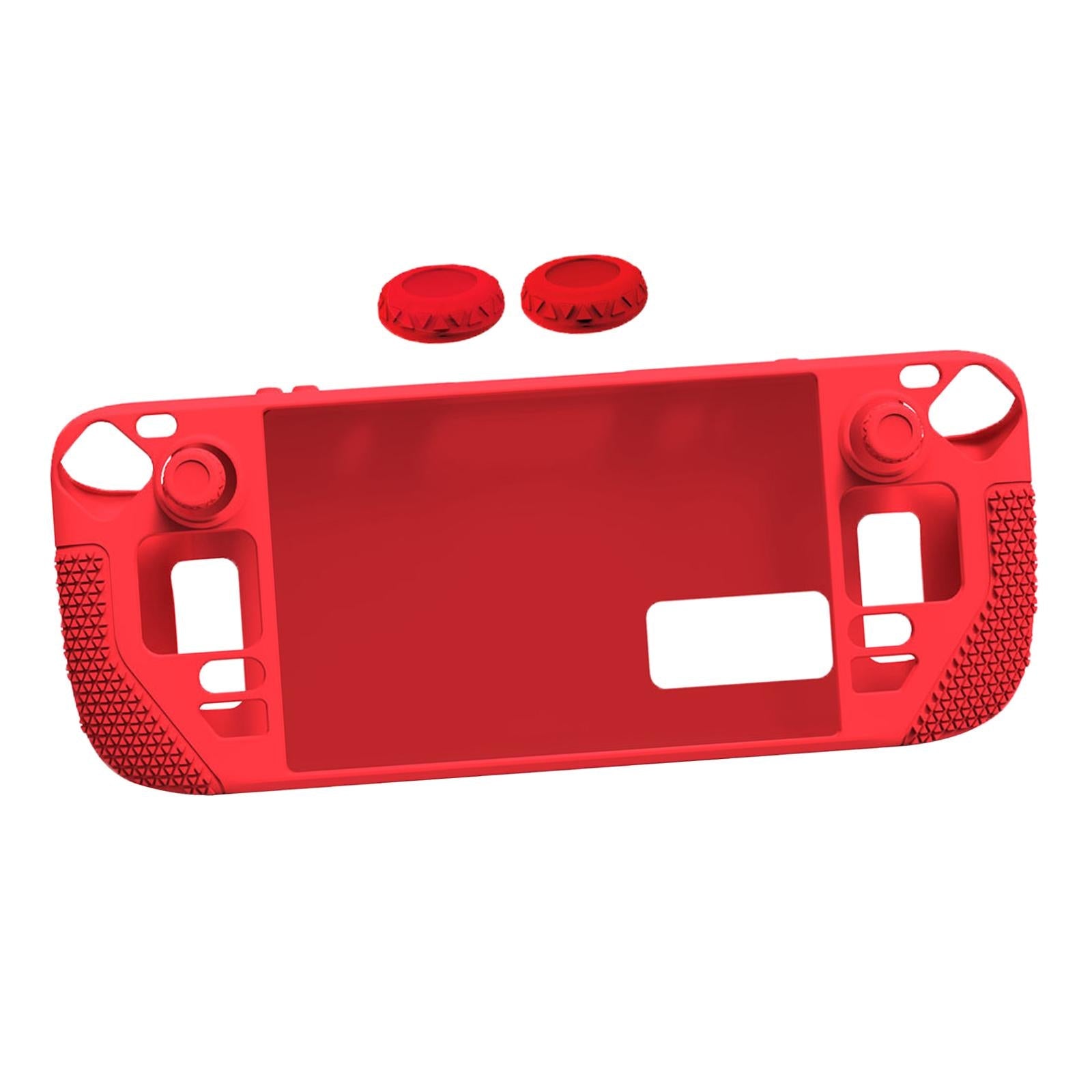 Case for Steam Deck Console Protective Soft Thin Silicone Full Cover Red