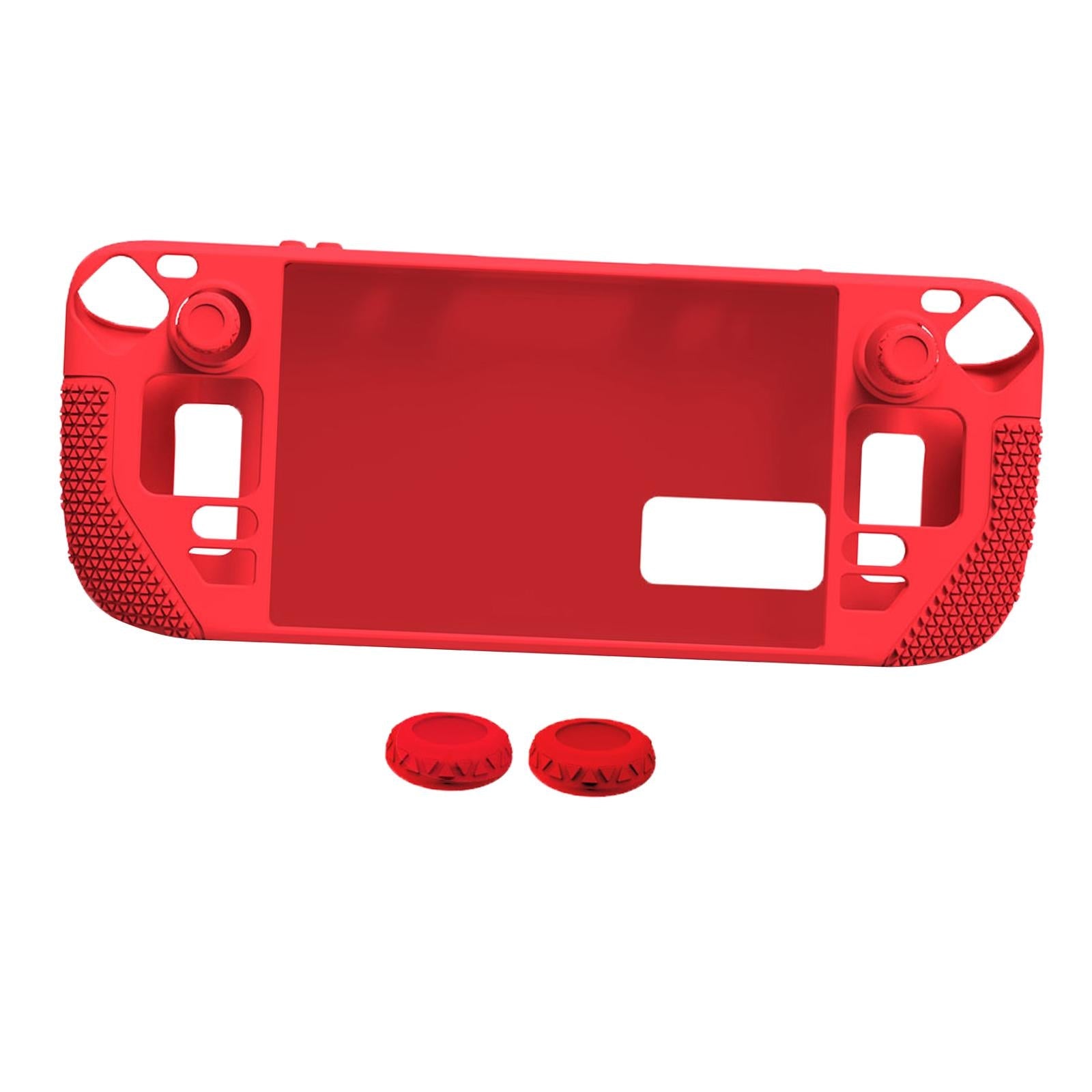 Case for Steam Deck Console Protective Soft Thin Silicone Full Cover Red