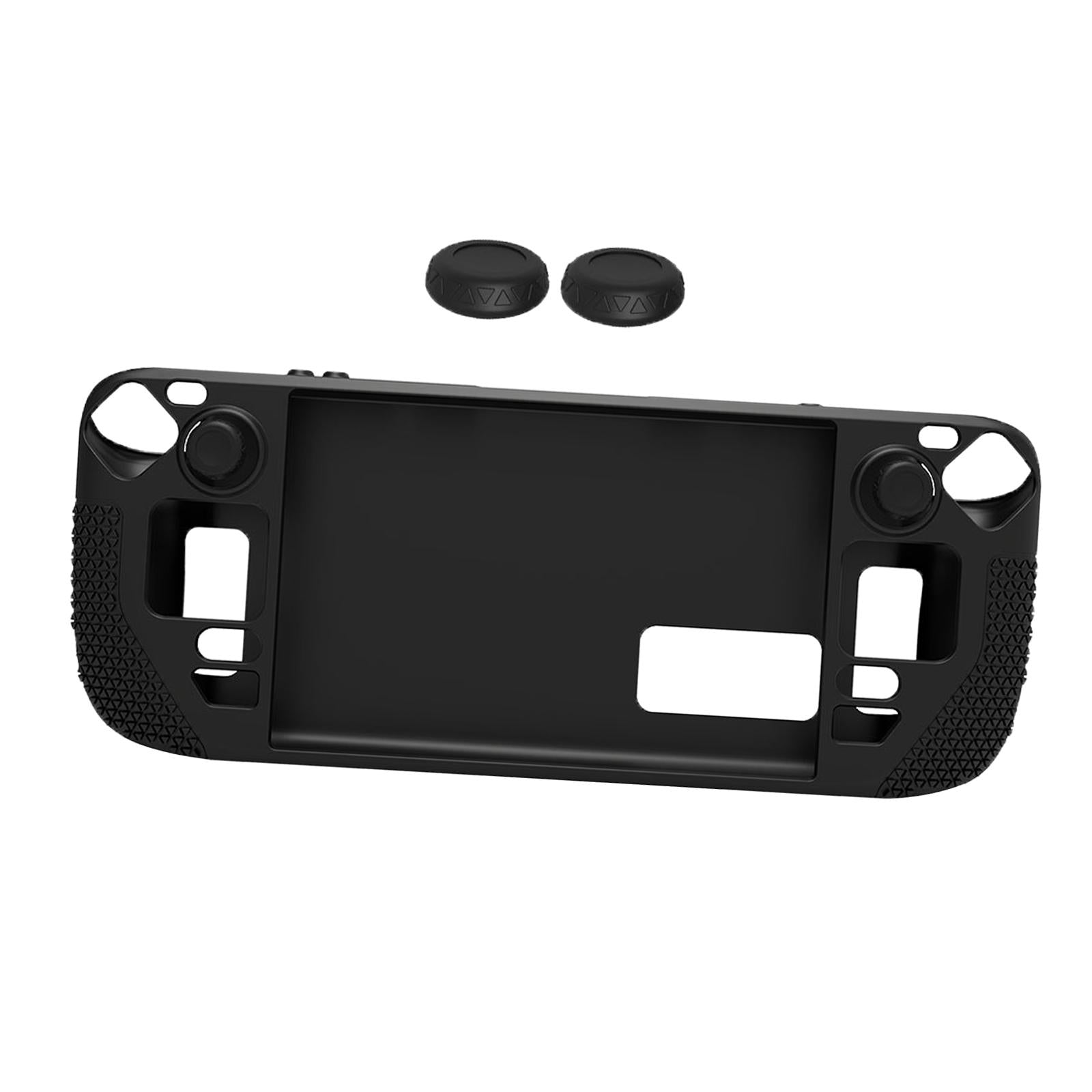 Case for Steam Deck Console Protective Soft Thin Silicone Full Cover Black