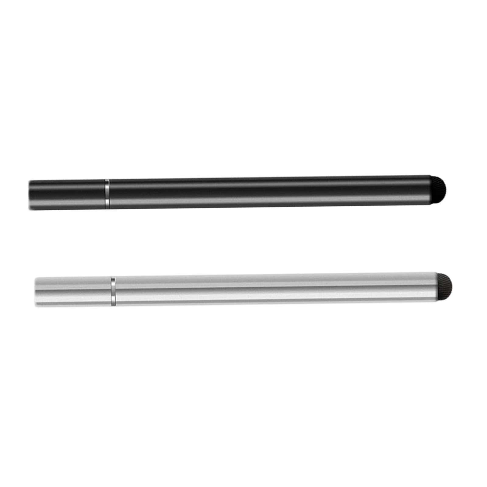 Double Head Stylus Non Slip Easy Grip Lightweight for Smart Phone Laptops Black