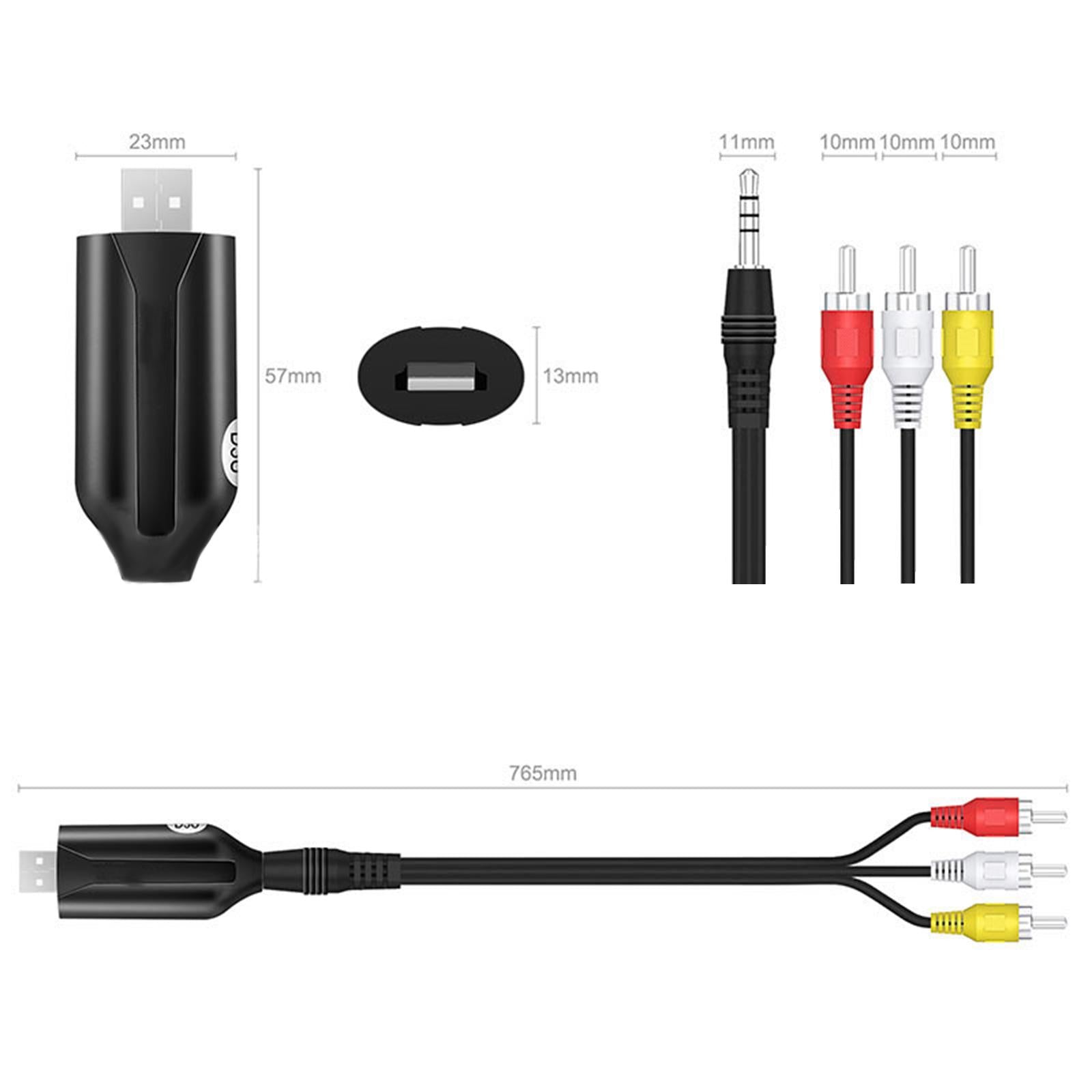 Portable USB 2.0 Video Audio Capture Card Plug and Play Device for Computer