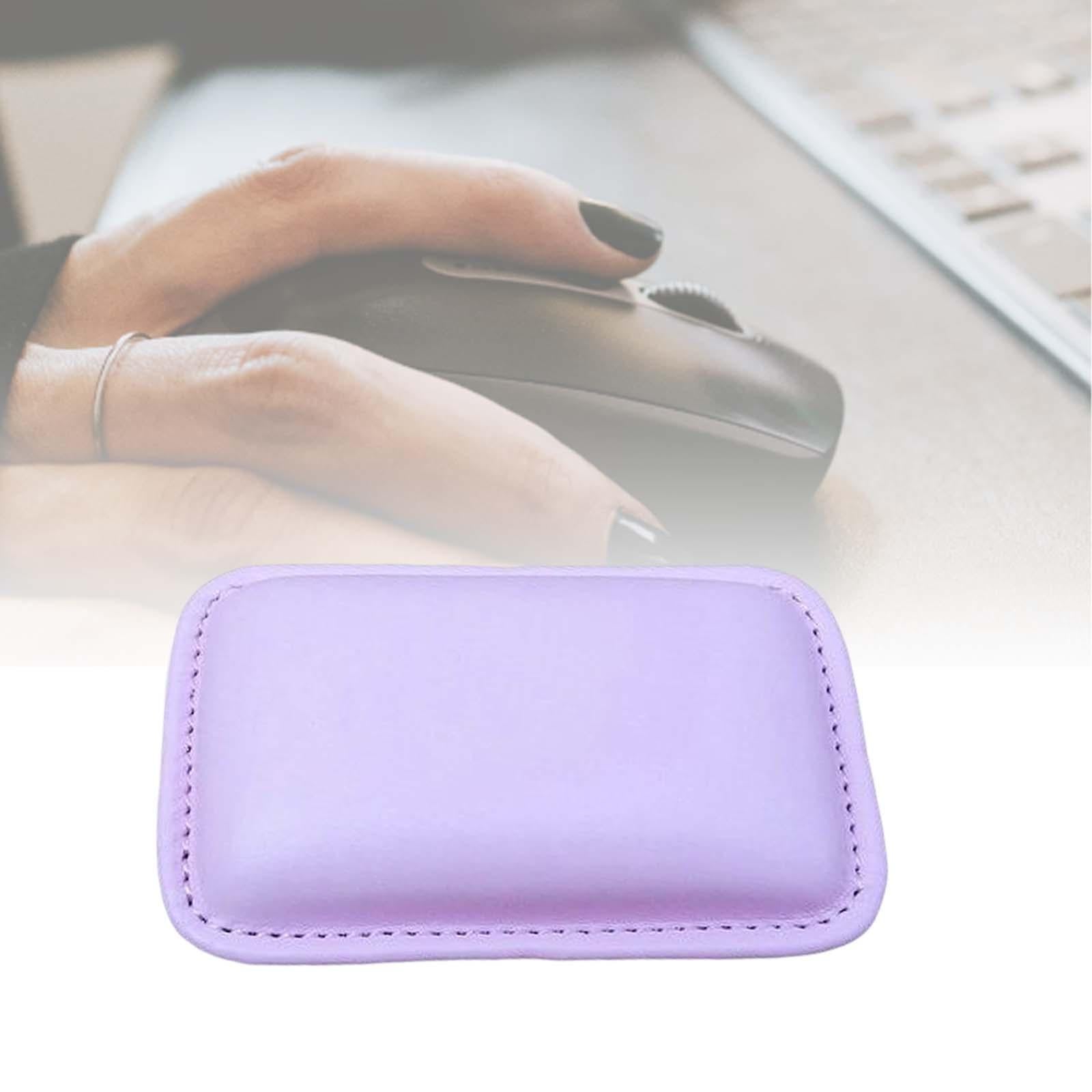 Ergonomic PU Leather Mouse Wrist Rest Easy Typing for Gaming Home Office Pink