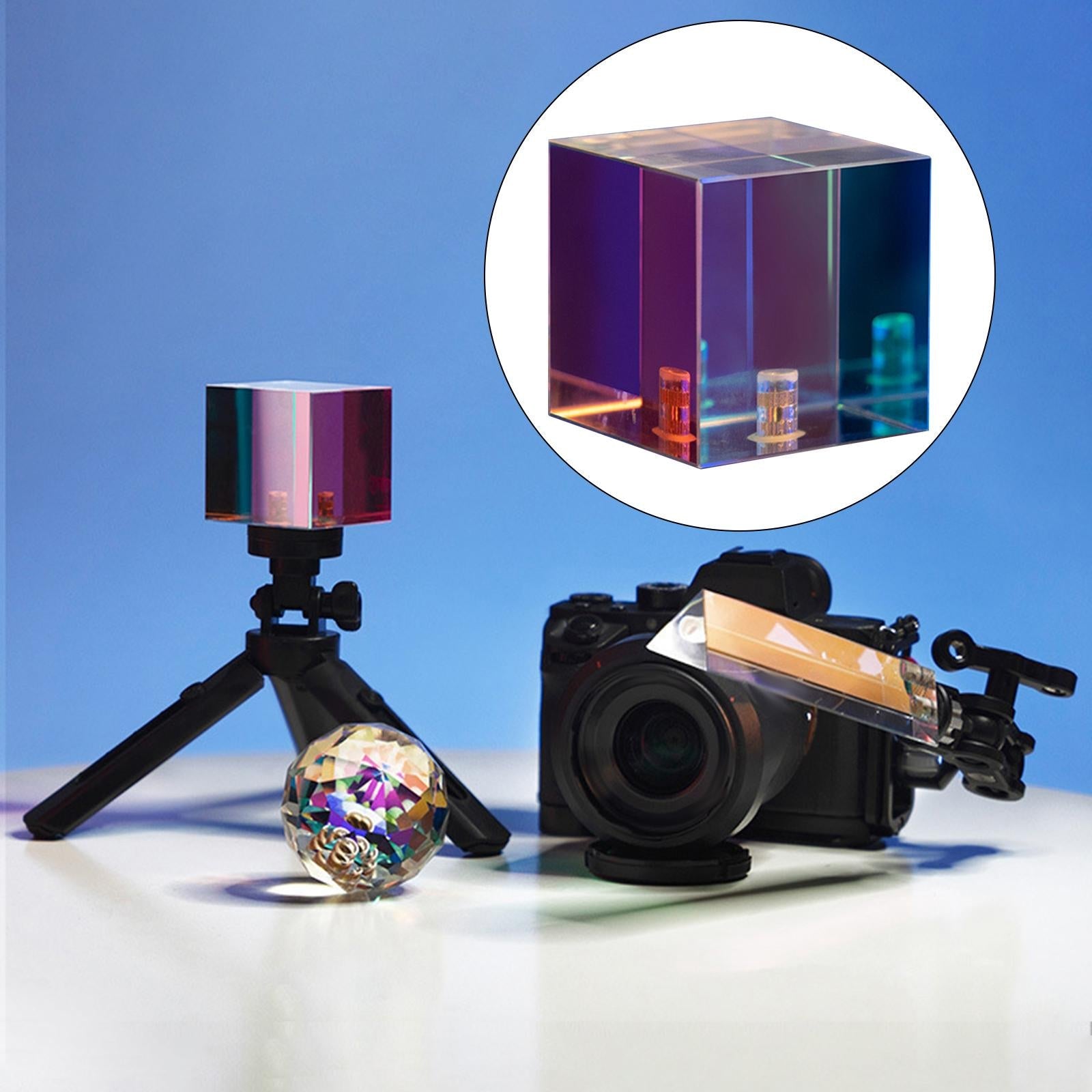 Crystal Photography 1/4 Screw Glass Block for accessories Square