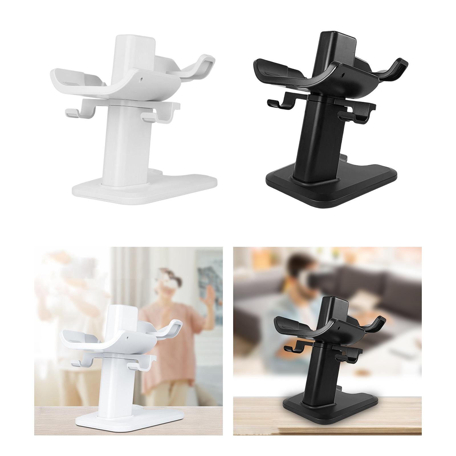 VR Stand Protection Controller Mount Station Storage Stand Stable for Quest2 White