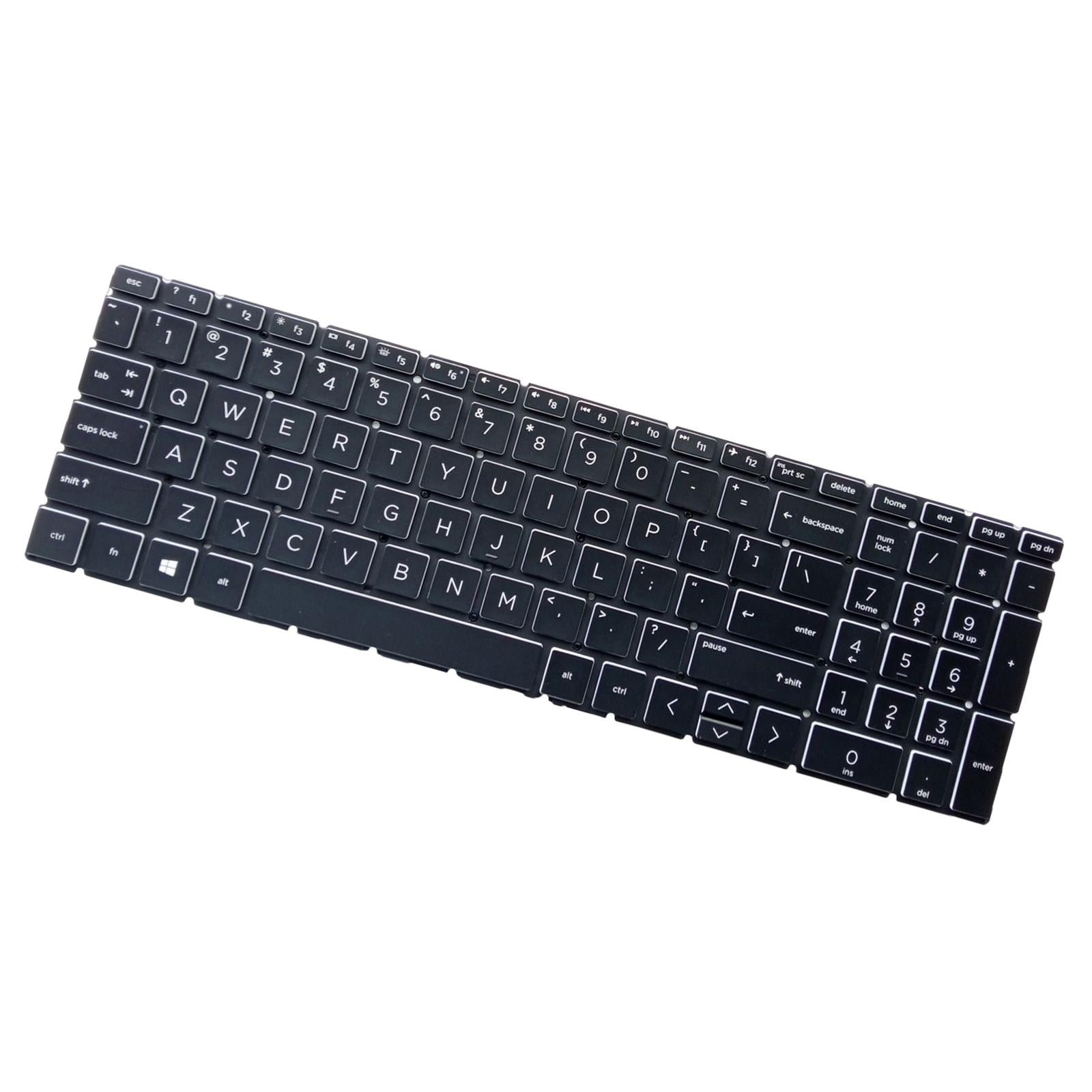 US English Keyboard Replaces for HP 15-Dx Tpn-C136 Professional Components White Letter Black