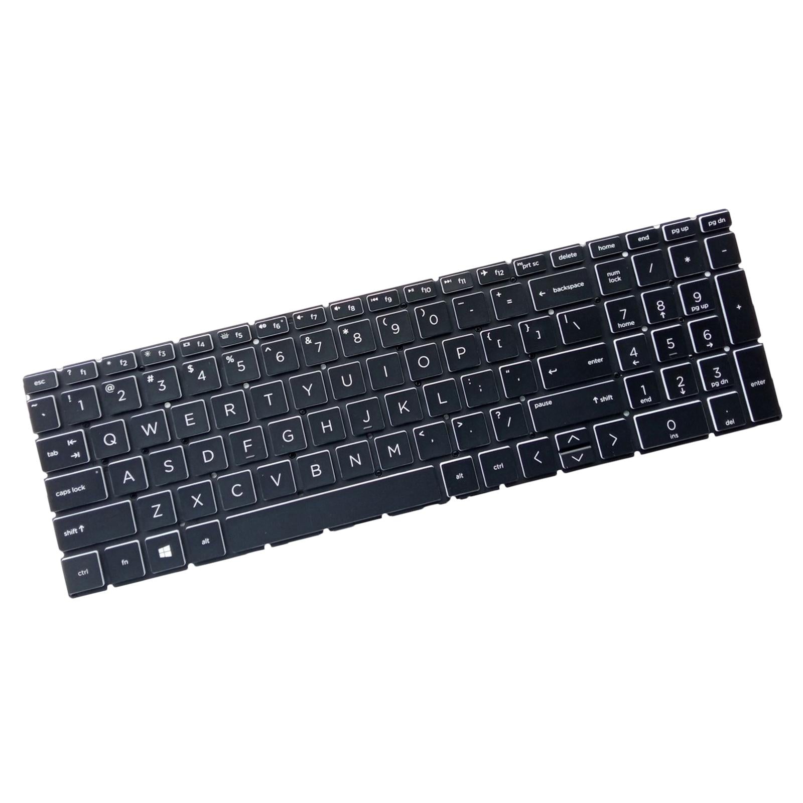 US English Keyboard Replaces for HP 15-Dx Tpn-C136 Professional Components White Letter Black