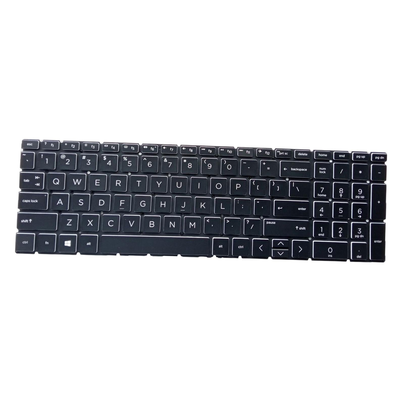 US English Keyboard Replaces for HP 15-Dx Tpn-C136 Professional Components White Letter Black