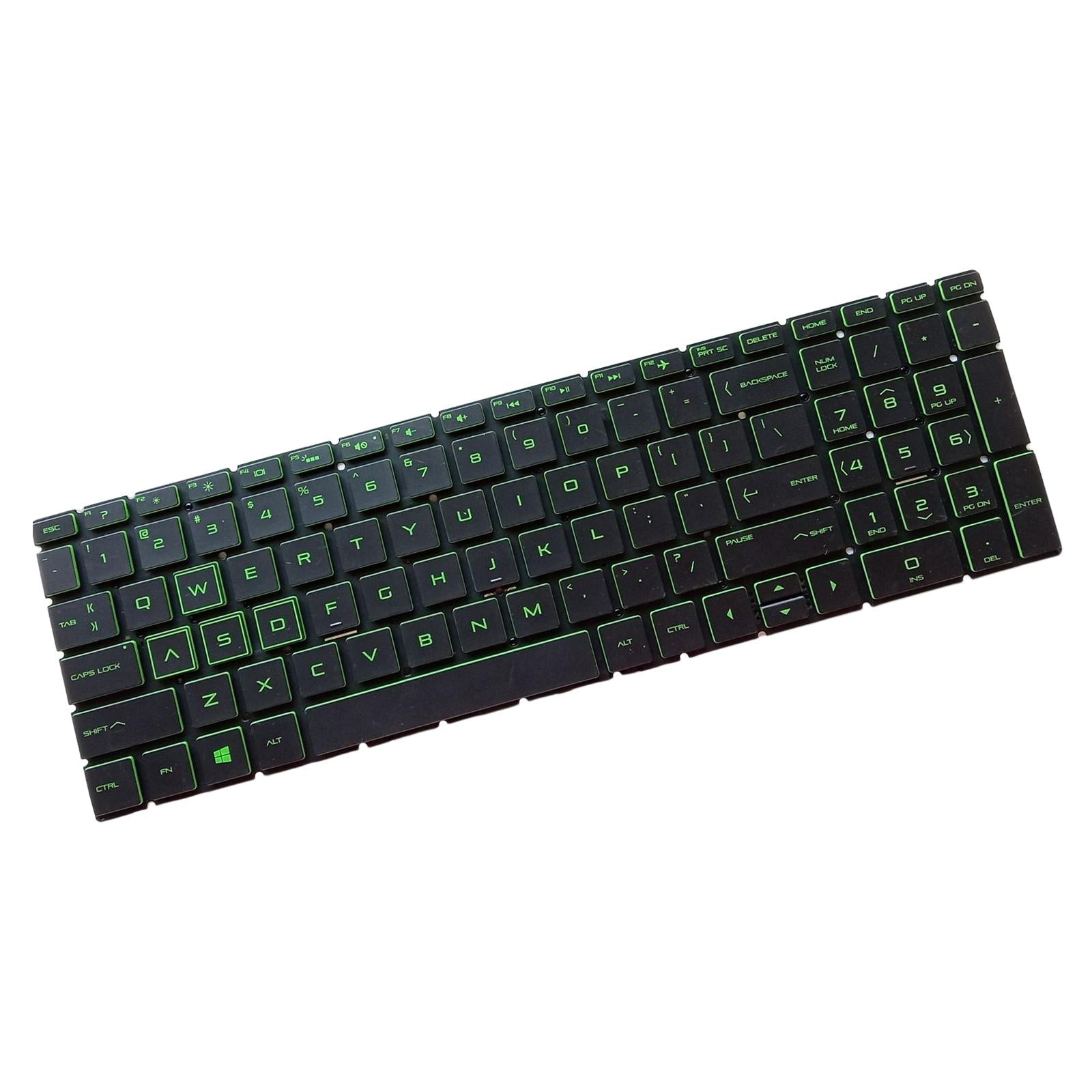 US English Keyboard Replaces for HP 15-Dx Tpn-C136 Professional Components Green Letter Black