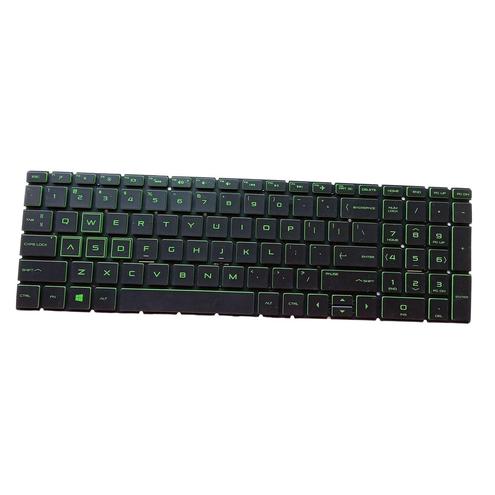 US English Keyboard Replaces for HP 15-Dx Tpn-C136 Professional Components Green Letter Black