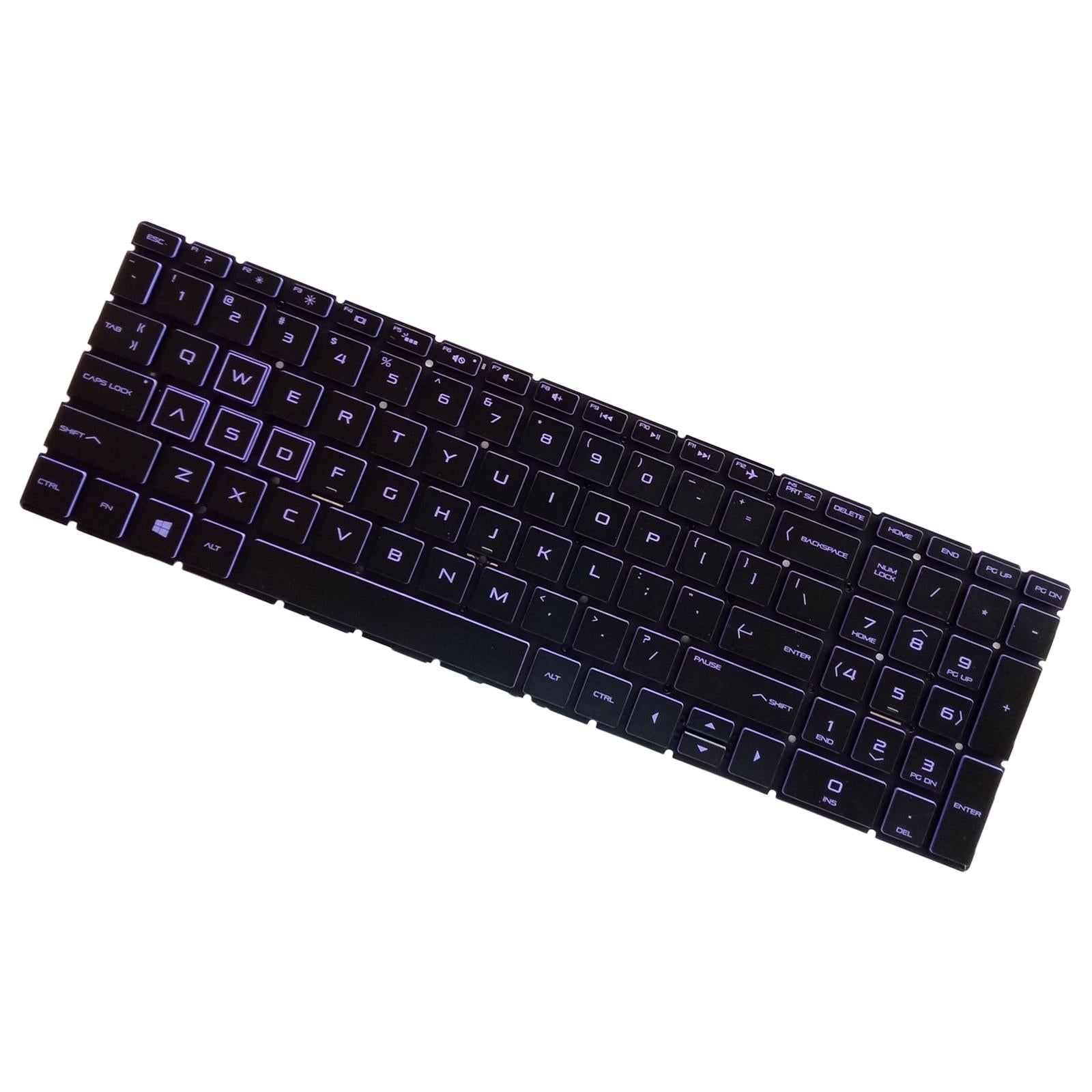 US English Keyboard Replaces for HP 15-Dx Tpn-C136 Professional Components Purple Letter Black