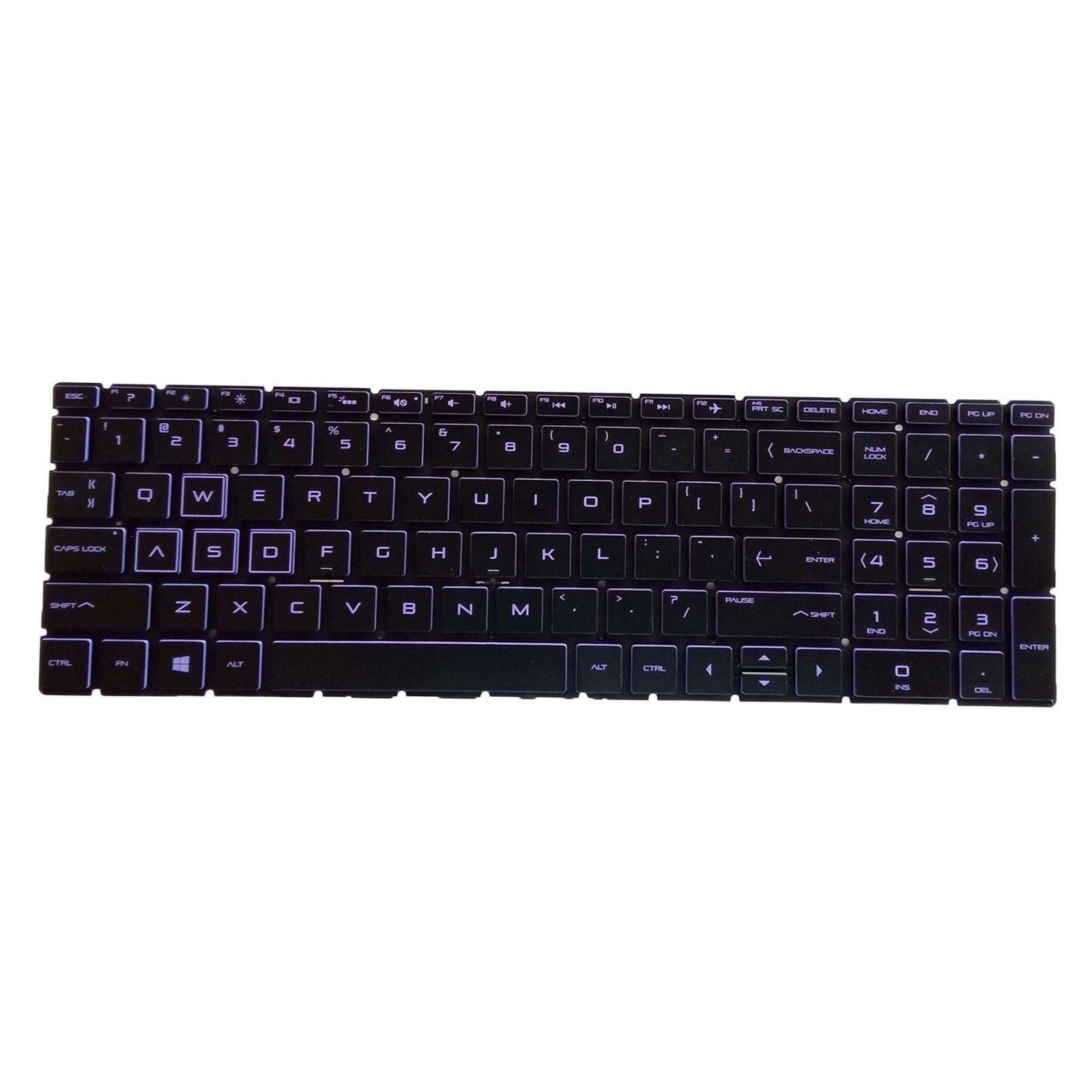 US English Keyboard Replaces for HP 15-Dx Tpn-C136 Professional Components Purple Letter Black