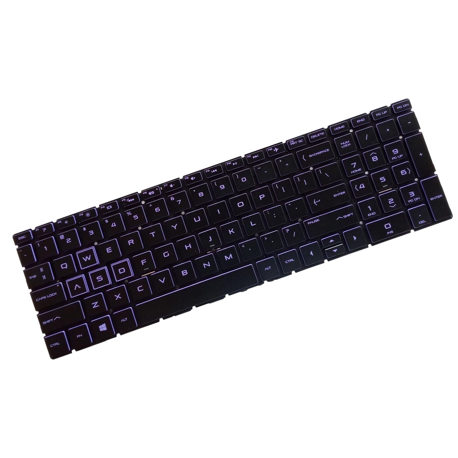 US English Keyboard Replaces for HP 15-Dx Tpn-C136 Professional Components Purple Letter Black