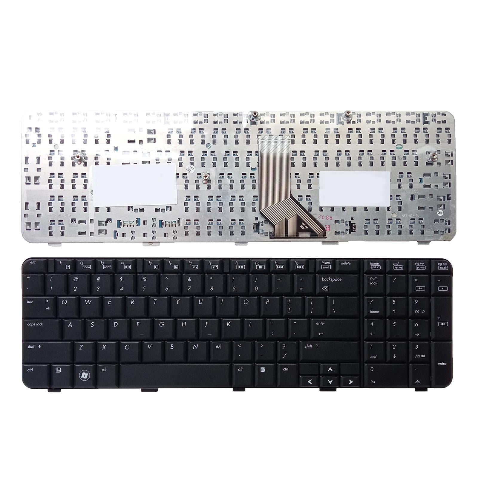 US English Keyboard Direct Replaces for HP CQ71-200 CQ71-300 black