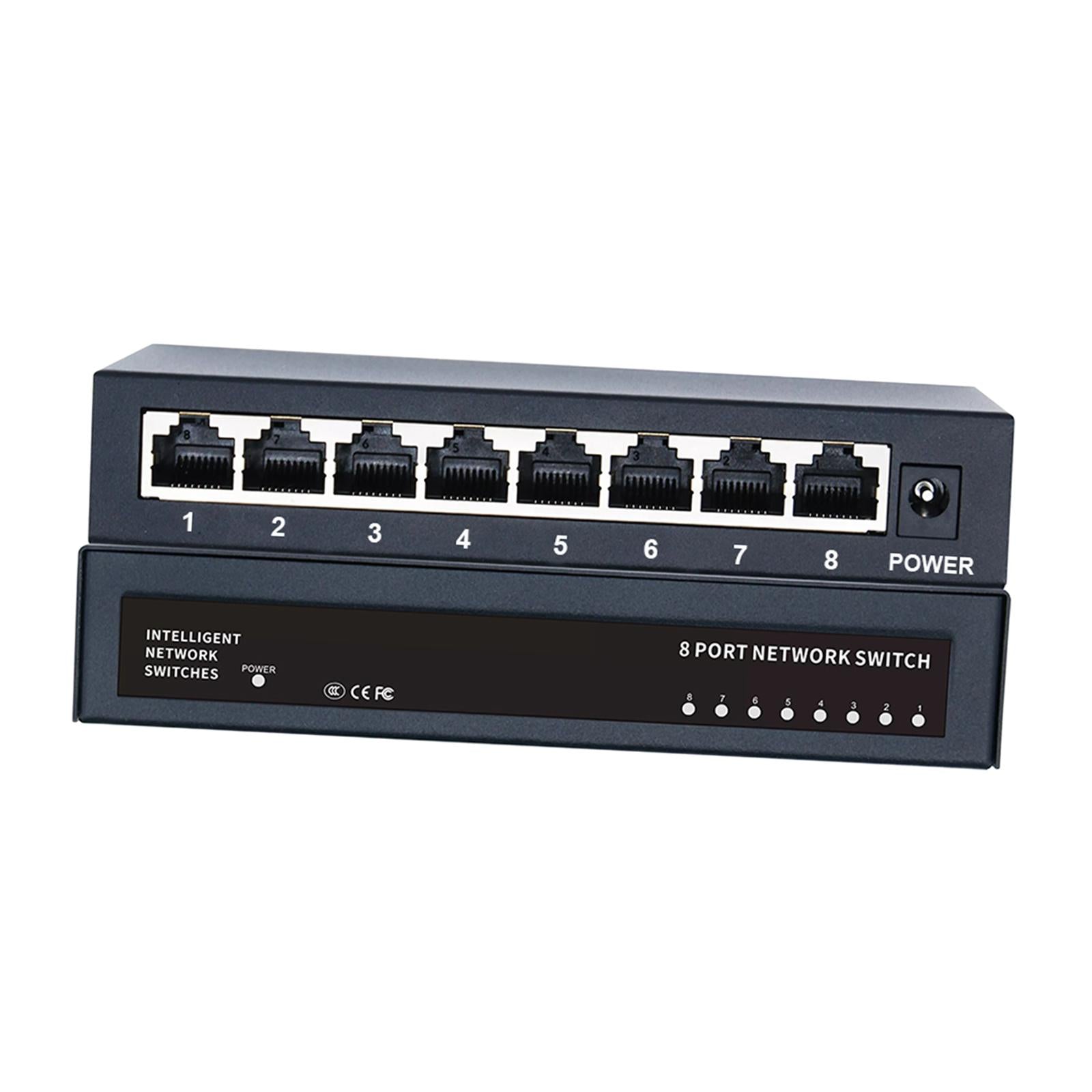 8 Port Gigabit Ethernet Switch Home Network Hub 1000Mbps for Home Dormitory