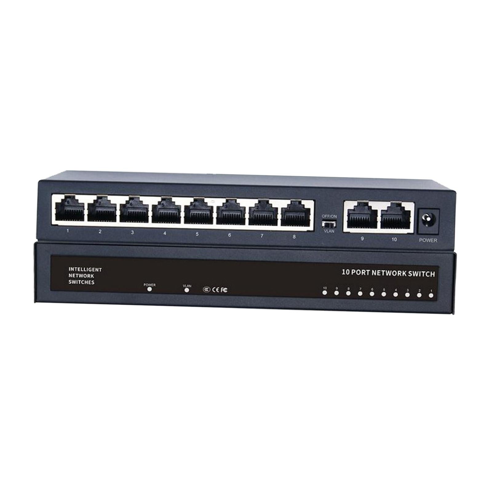 10 Port Gigabit Ethernet Switch 1000Mbps for Video Surveillance Hotels