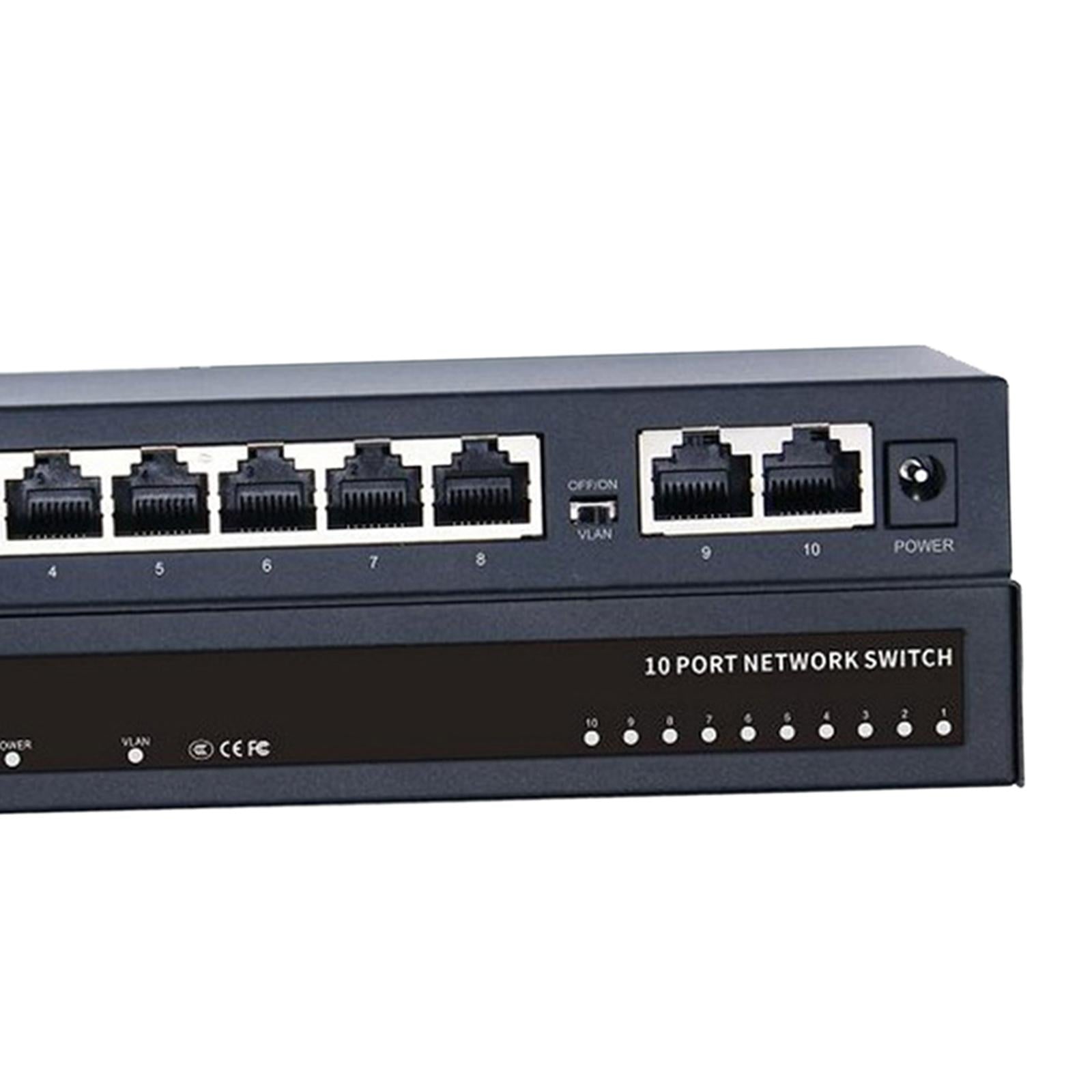 10 Port Gigabit Ethernet Switch 1000Mbps for Video Surveillance Hotels