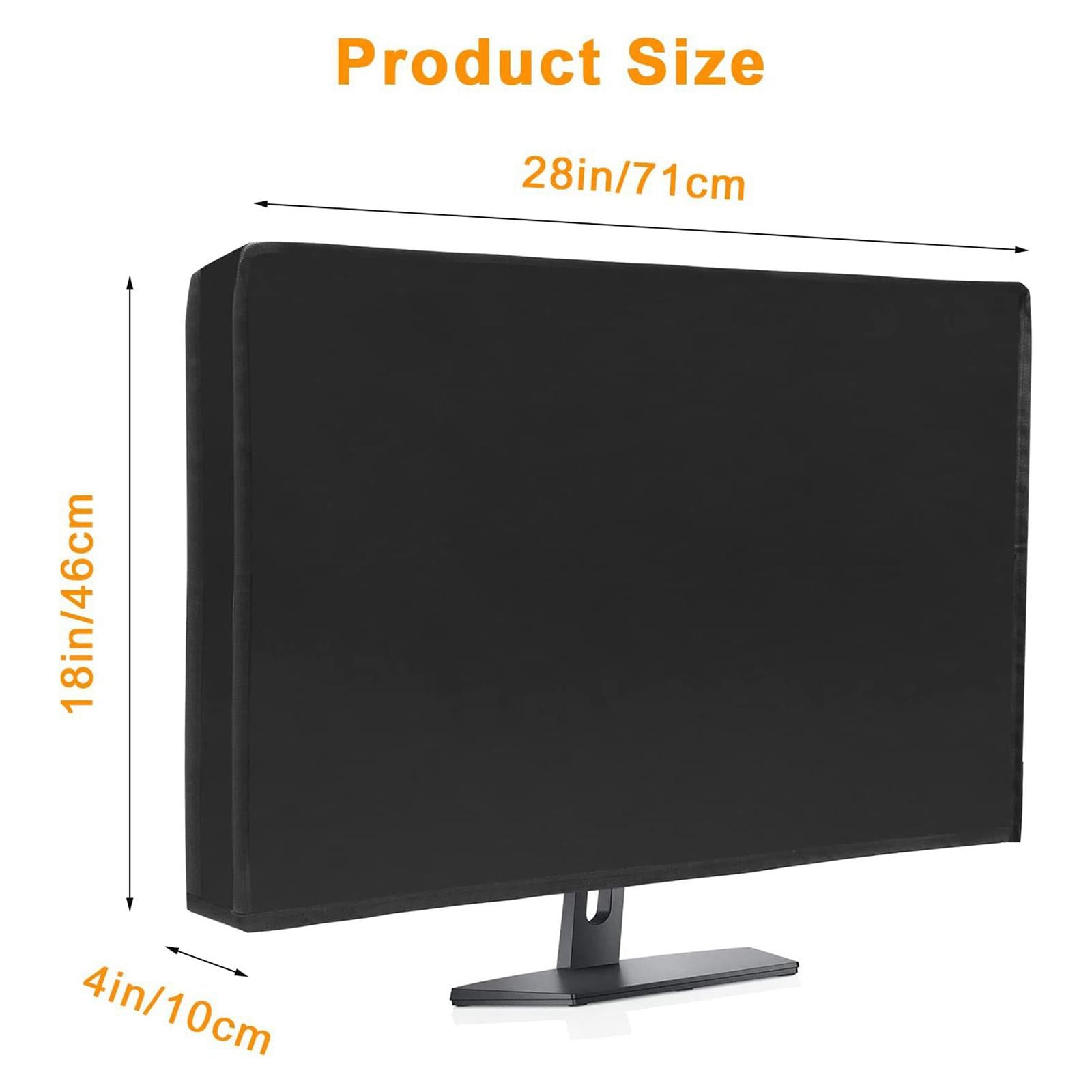 Computer Monitor Dust Cover Accs Computer Screen Protective Sleeve for Hotel 71cmx46cmx10cm