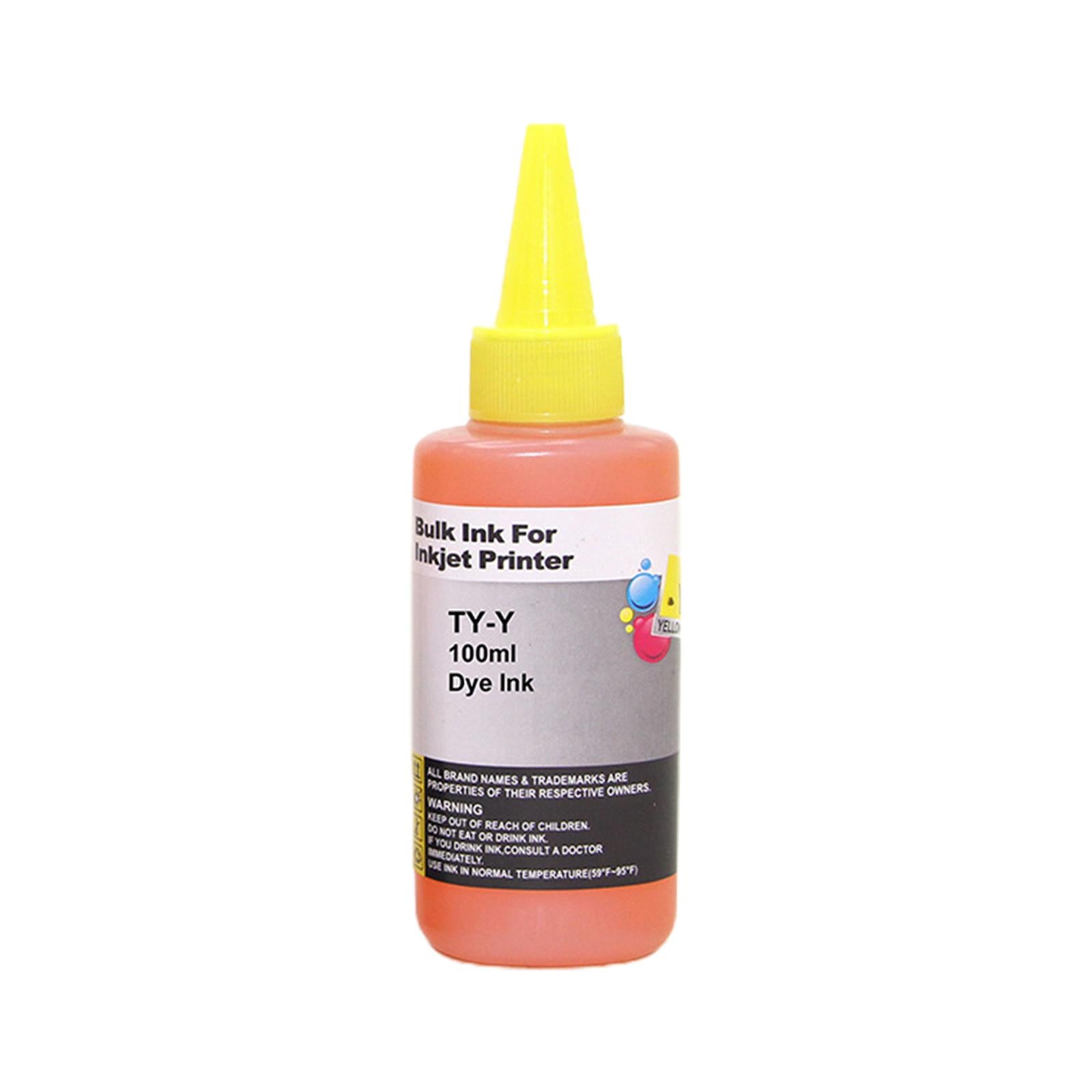 Professional Printer Ink 100ml for High Quality Photo Output Window Displays yellow