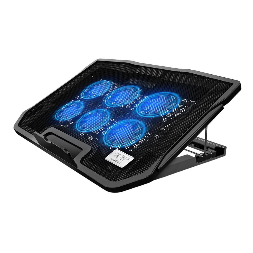 Laptop Cooling Pad with 6 Fans Wind Speed Adjustable Ergonomic Laptop Holder