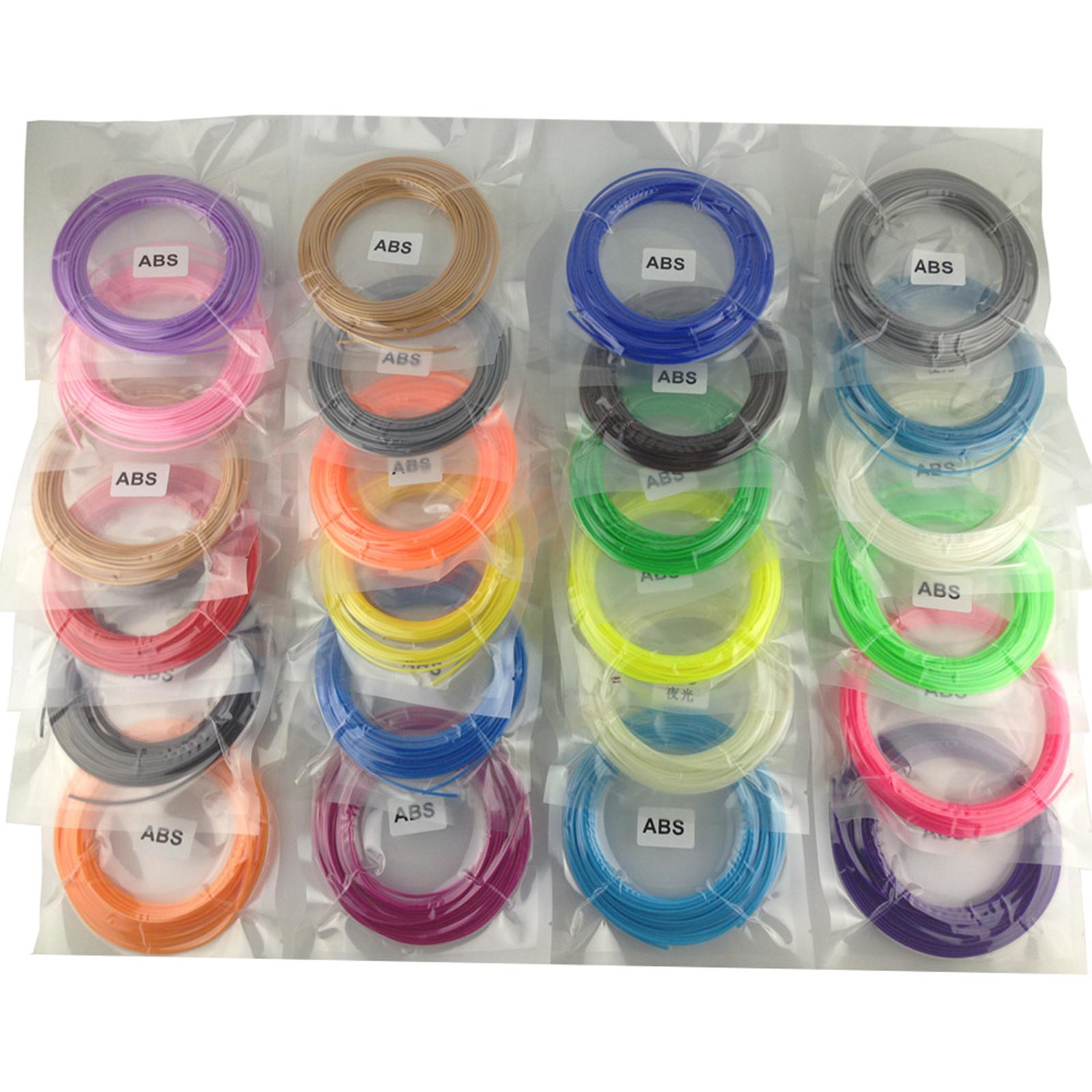 3D Printer Filament Refills for Most 3D Printer Good Shaping Diameter 1.75mm 10m 10 Colors