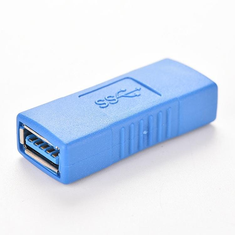 USB 3.0 Type A Female to Type A Female Connector AF Adapter Converter Extender for Laptop (Blue)