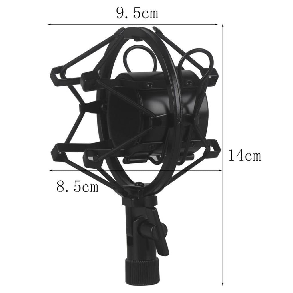 Studio Microphone Shock Mount Stand Clip for Computer Condenser Microphone