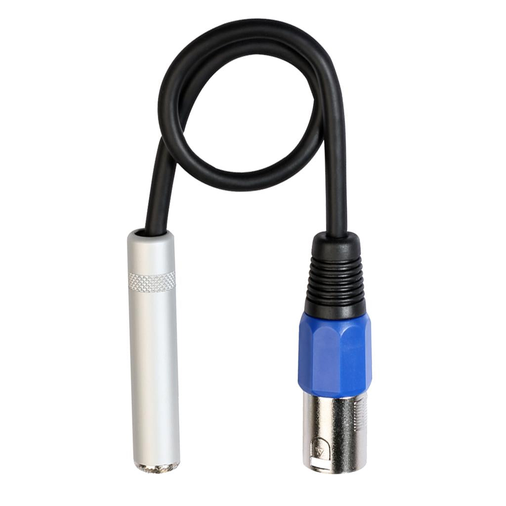 6.35mm Stereo Audio Female to 3-pin XLR Male Cord for Musical Instrument