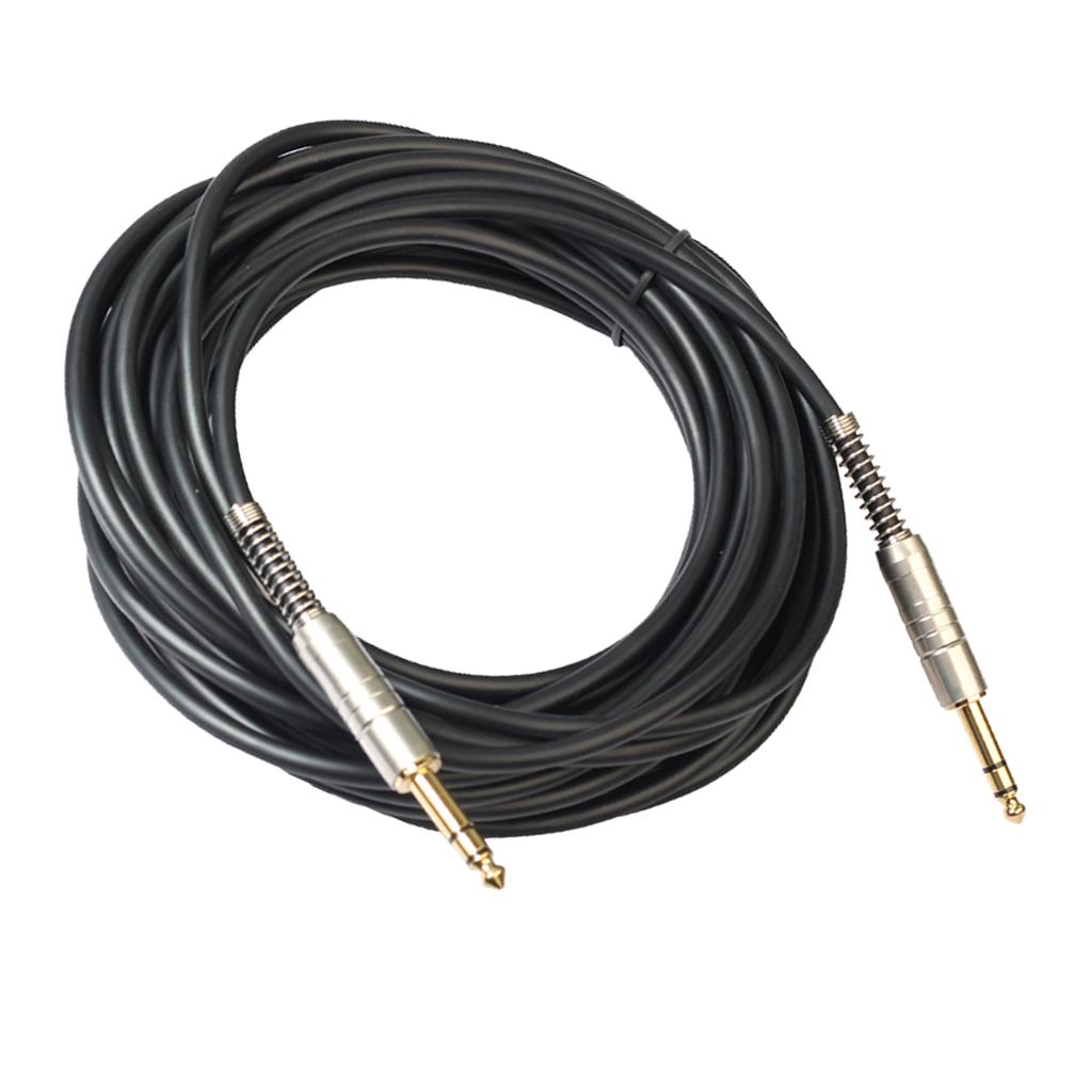 Braid 1/4'' Gold-Plated 6.35mm Stereo Male to Male Audio Cable 10m(32.81ft)