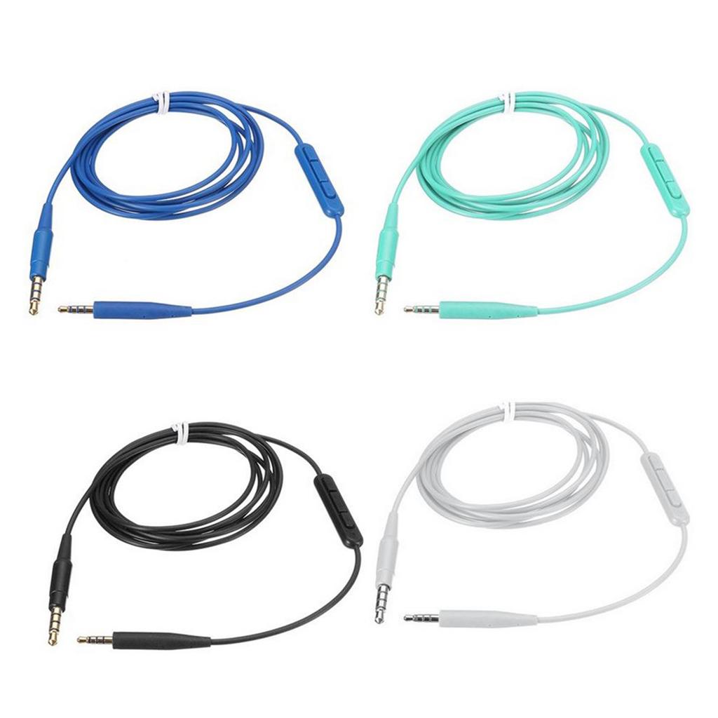 Headphone Audio Cable for Soundtrue Ear with Mic QC35 QC25 OE2 Blue