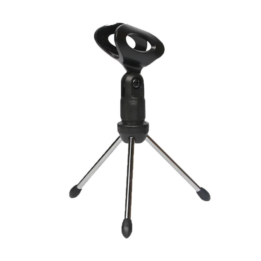 Microphone Stand Short Tripod Microphone Shock-Proof Mini Holder Music Stand