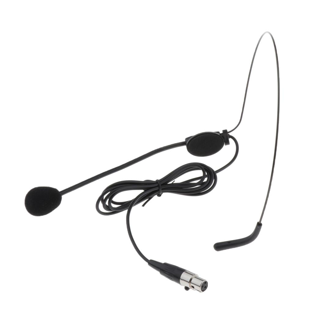 XLR 3 Pin Wireless Microphone Headset for Speakers Bodypack Transmitter