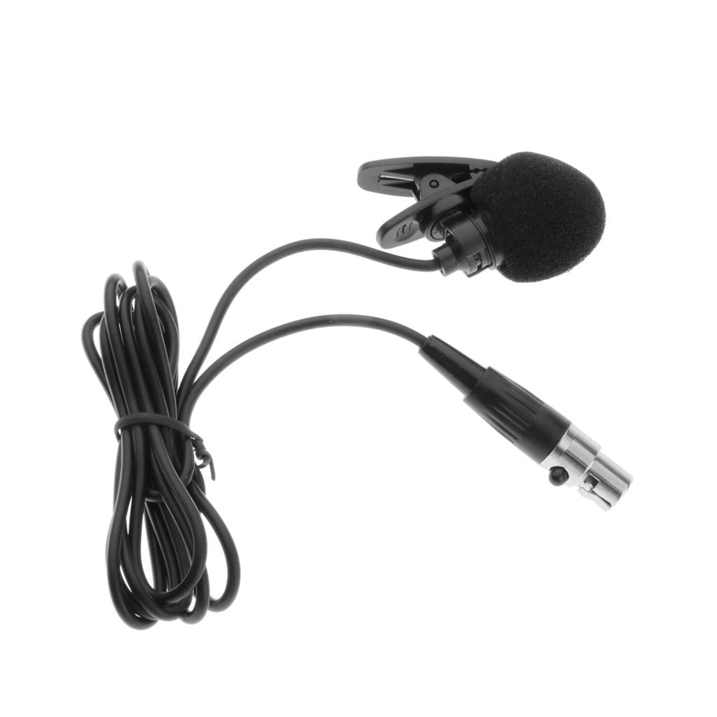 Wireless Microphone XLR 3-pin Connector Lavalier Microphone Plastic Clip