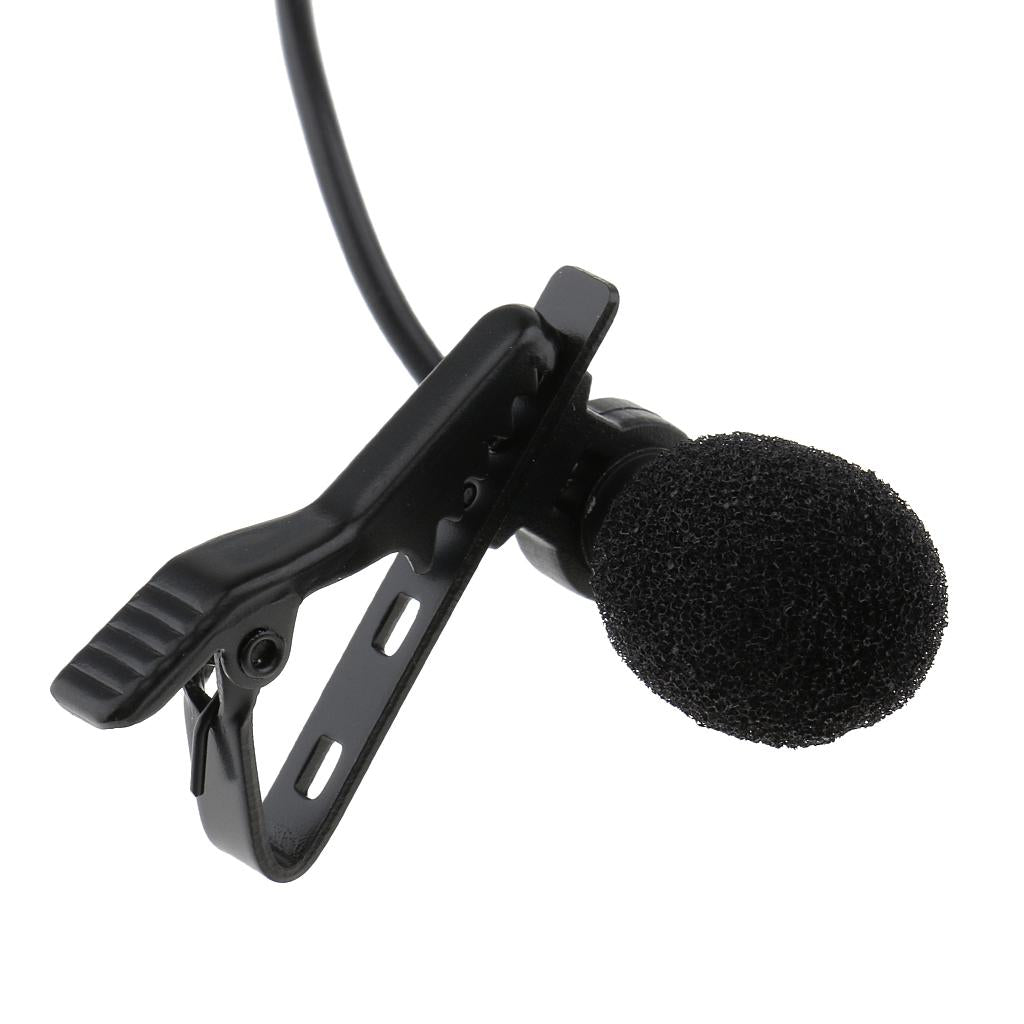 Wireless Microphone XLR 3-pin Connector Lavalier Microphone Metal Clip