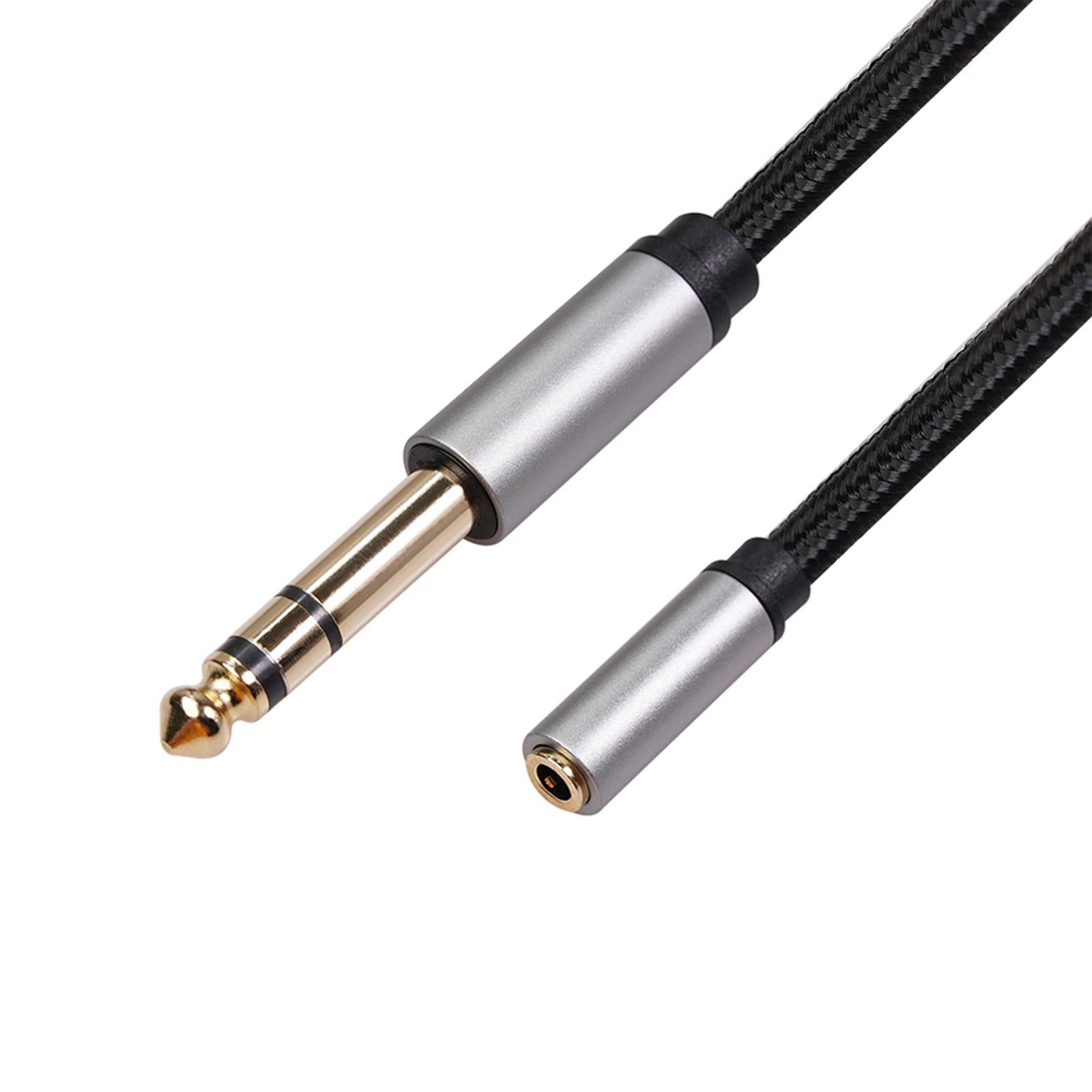 Headphone Adapter 6.35mm Female to 3.5mm Male Stereo Audio Adapter 1.5 meter