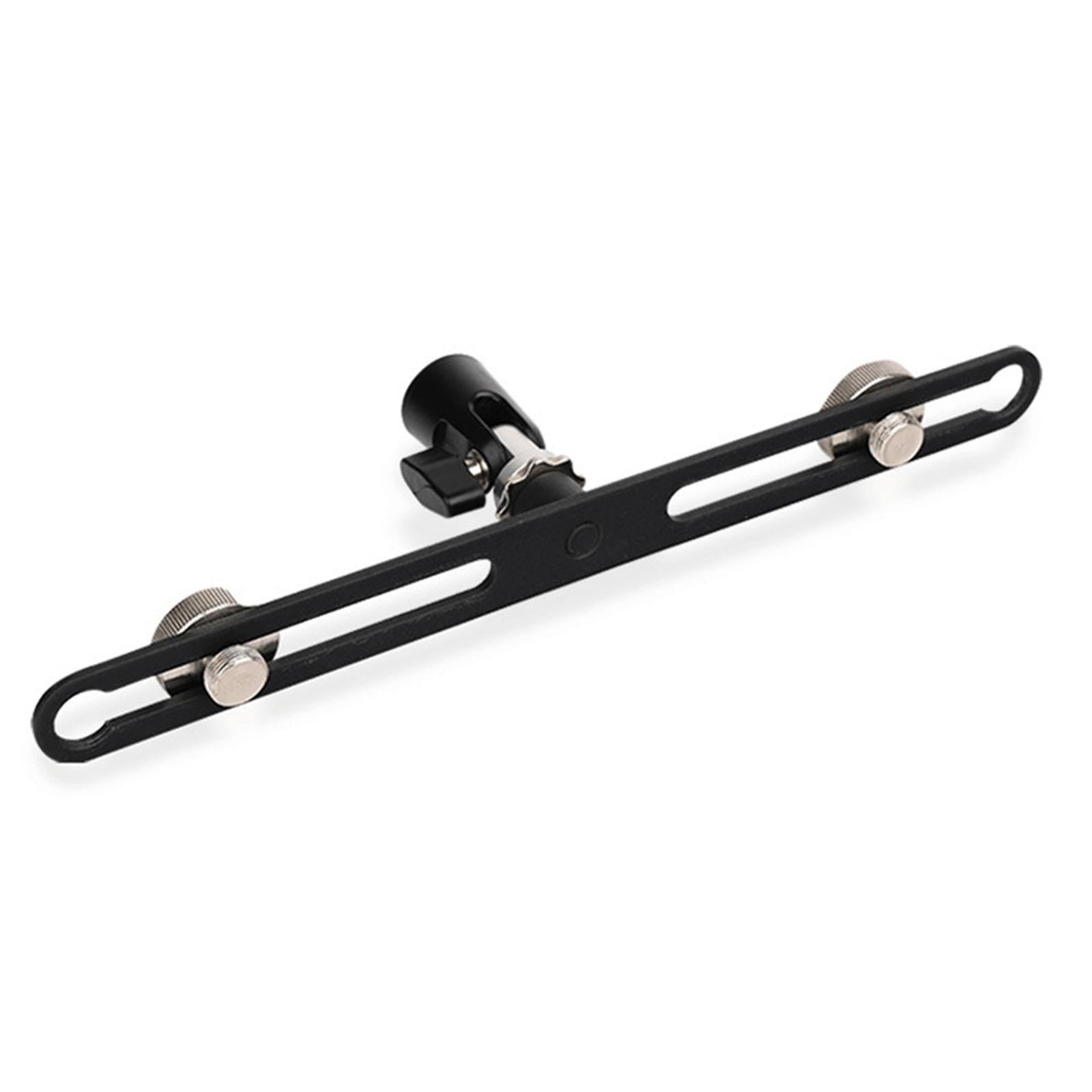 Adjustable Stereo Microphone Bar with 5/8inch Screws for Holding 2 Mics