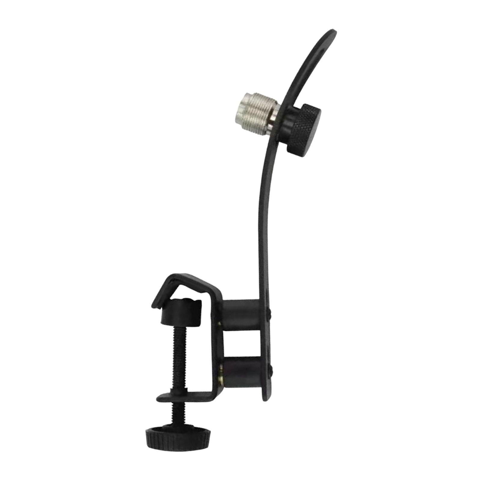 Drum Rim Microphone Clip Drum Mount Shockproof Microphone Mic Stand Handheld