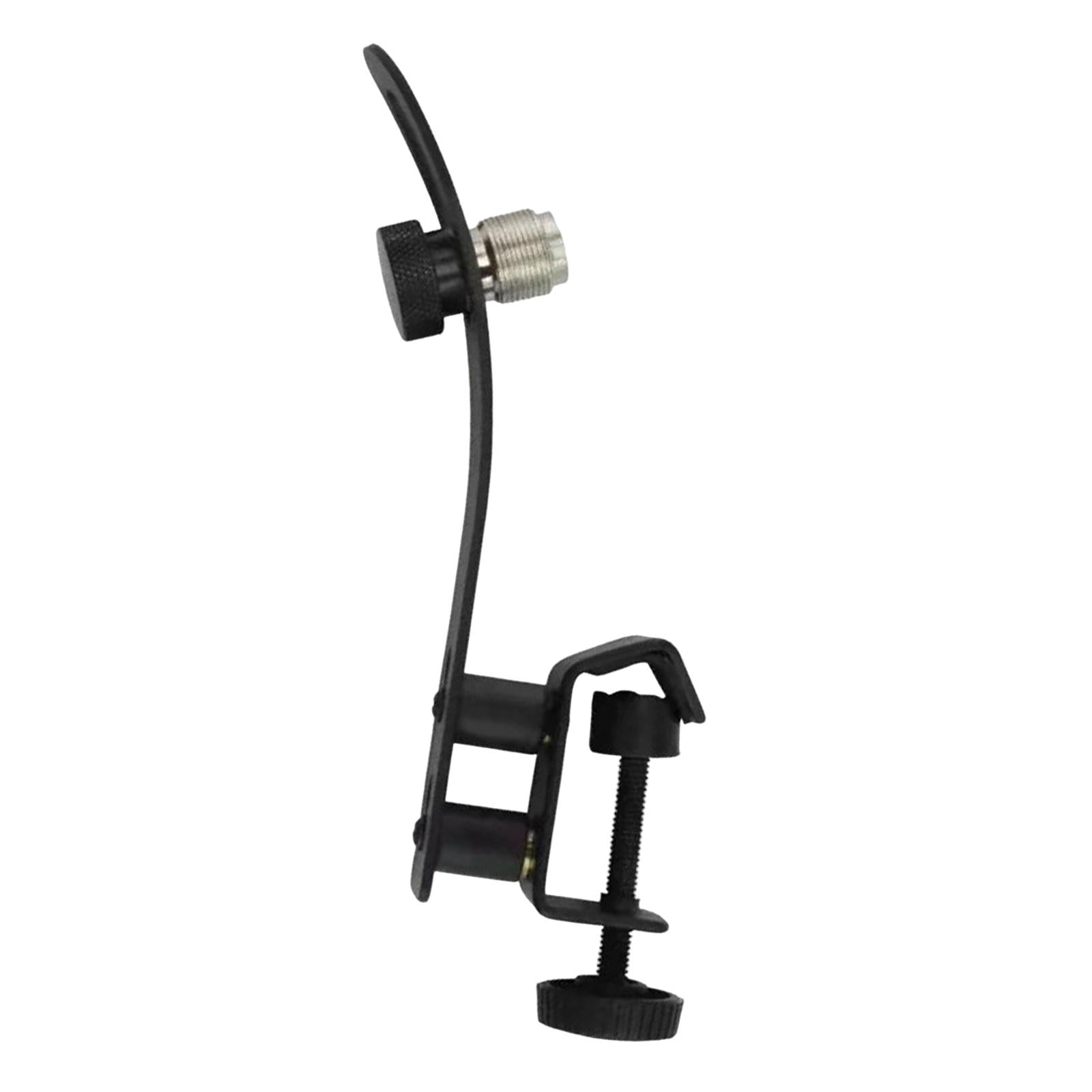 Drum Rim Microphone Clip Drum Mount Shockproof Microphone Mic Stand Handheld