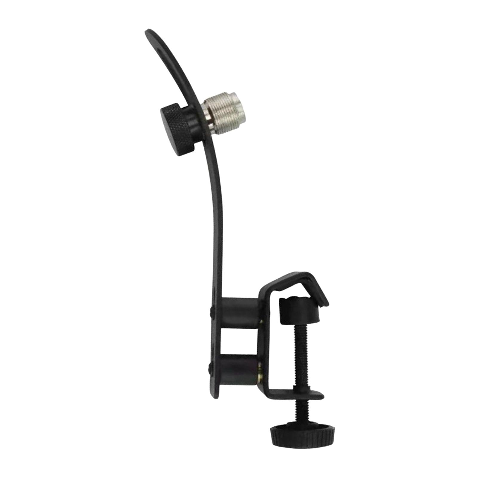 Drum Rim Microphone Clip Drum Mount Shockproof Microphone Mic Stand Handheld