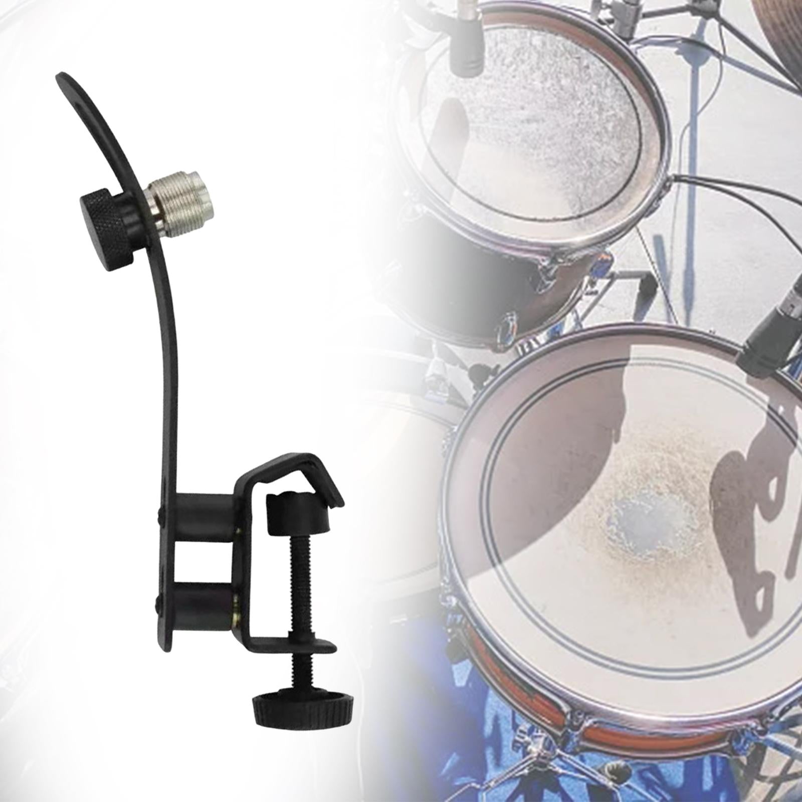 Drum Rim Microphone Clip Drum Mount Shockproof Microphone Mic Stand Handheld