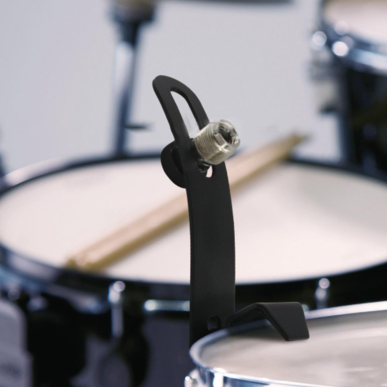 Drum Rim Microphone Clip Drum Mount Shockproof Microphone Mic Stand Handheld