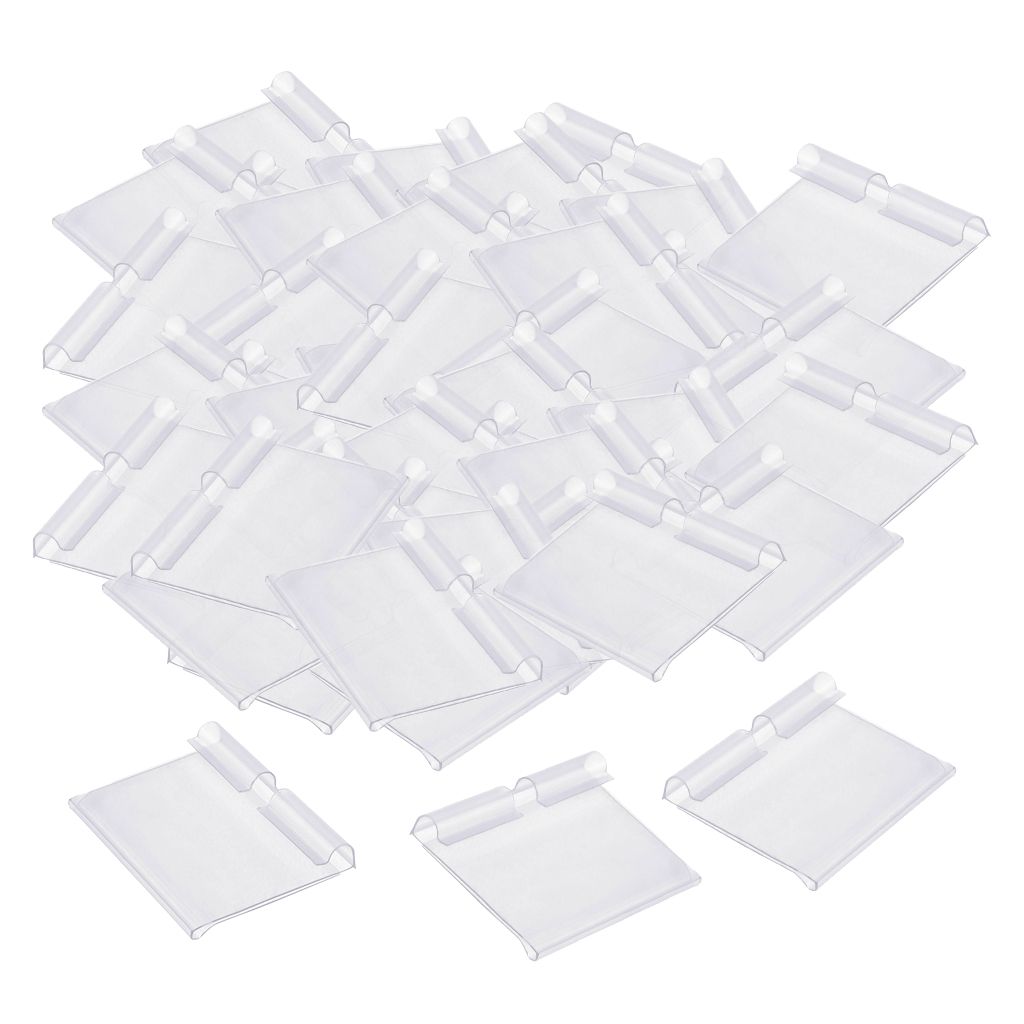 Clear Plastic Label Holder Retail Price Tag Label Holder 60x42mm