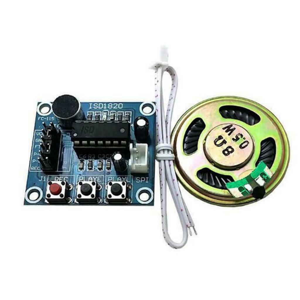 1pc ISD1820 Recording and Playback Module Voice Module with Loudspeaker