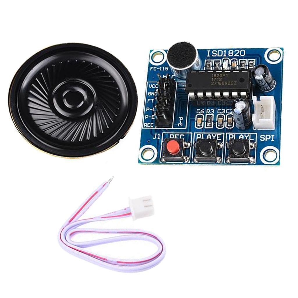 1pc ISD1820 Recording and Playback Module Voice Module with Loudspeaker