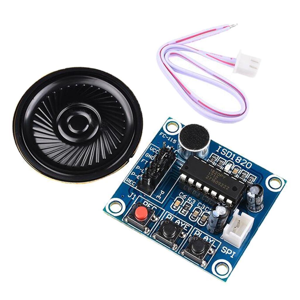 1pc ISD1820 Recording and Playback Module Voice Module with Loudspeaker