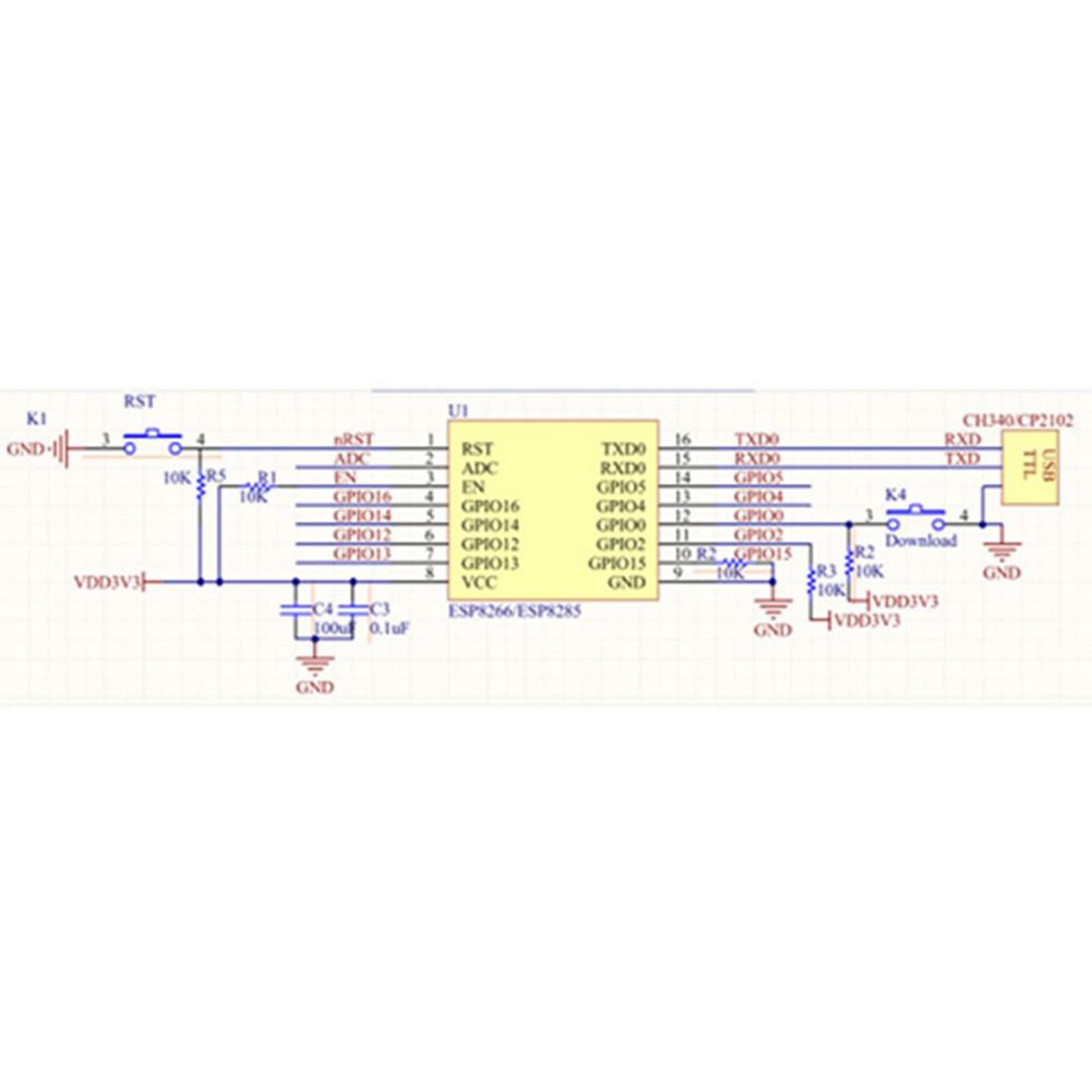 Mini ESP8266 Serial Module ESP-07 Converter Remote Wireless Control