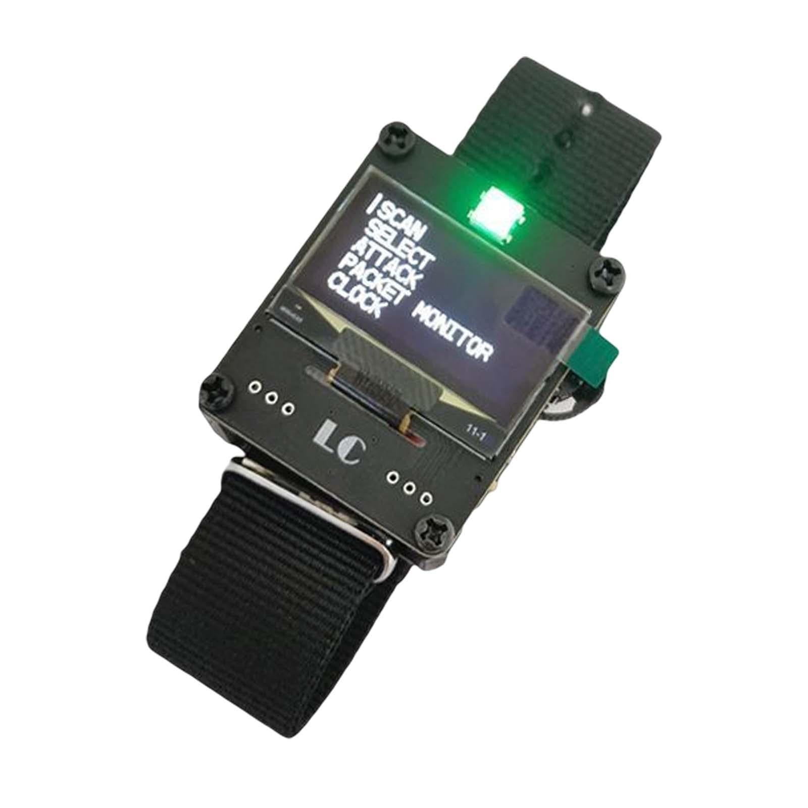 Professional WiFi Test Tool ESP8266 WiFi Deauther Watch  Black