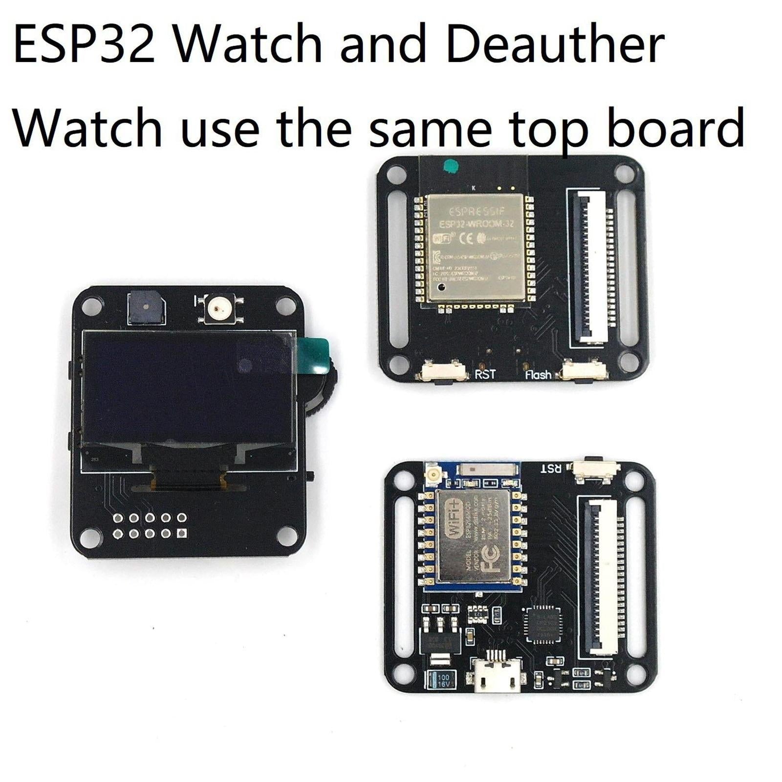 Professional WiFi Test Tool ESP8266 WiFi Deauther Watch  Red