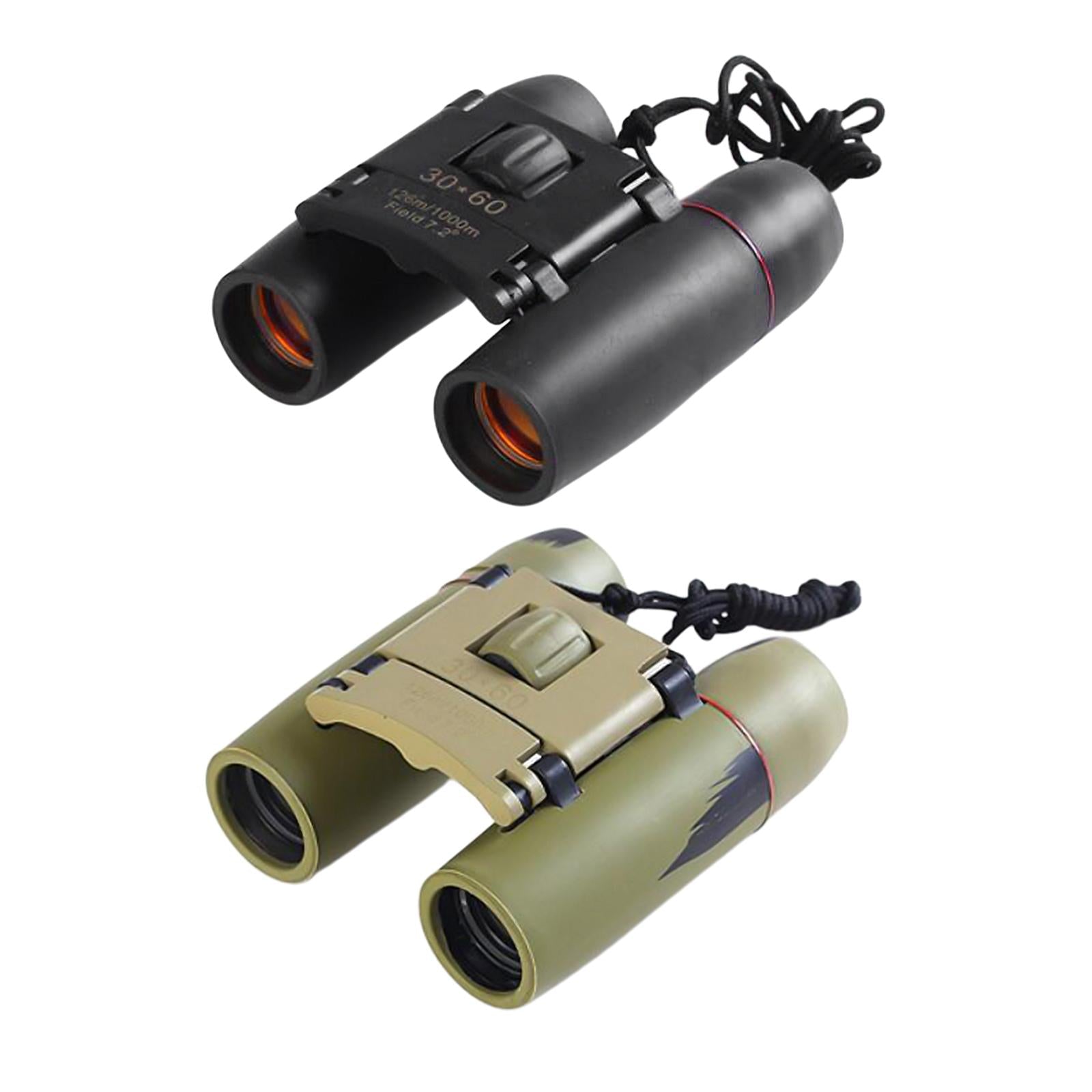 Mini 30 x 60 Zoom Night Vision Binoculars HD Telescope  Black