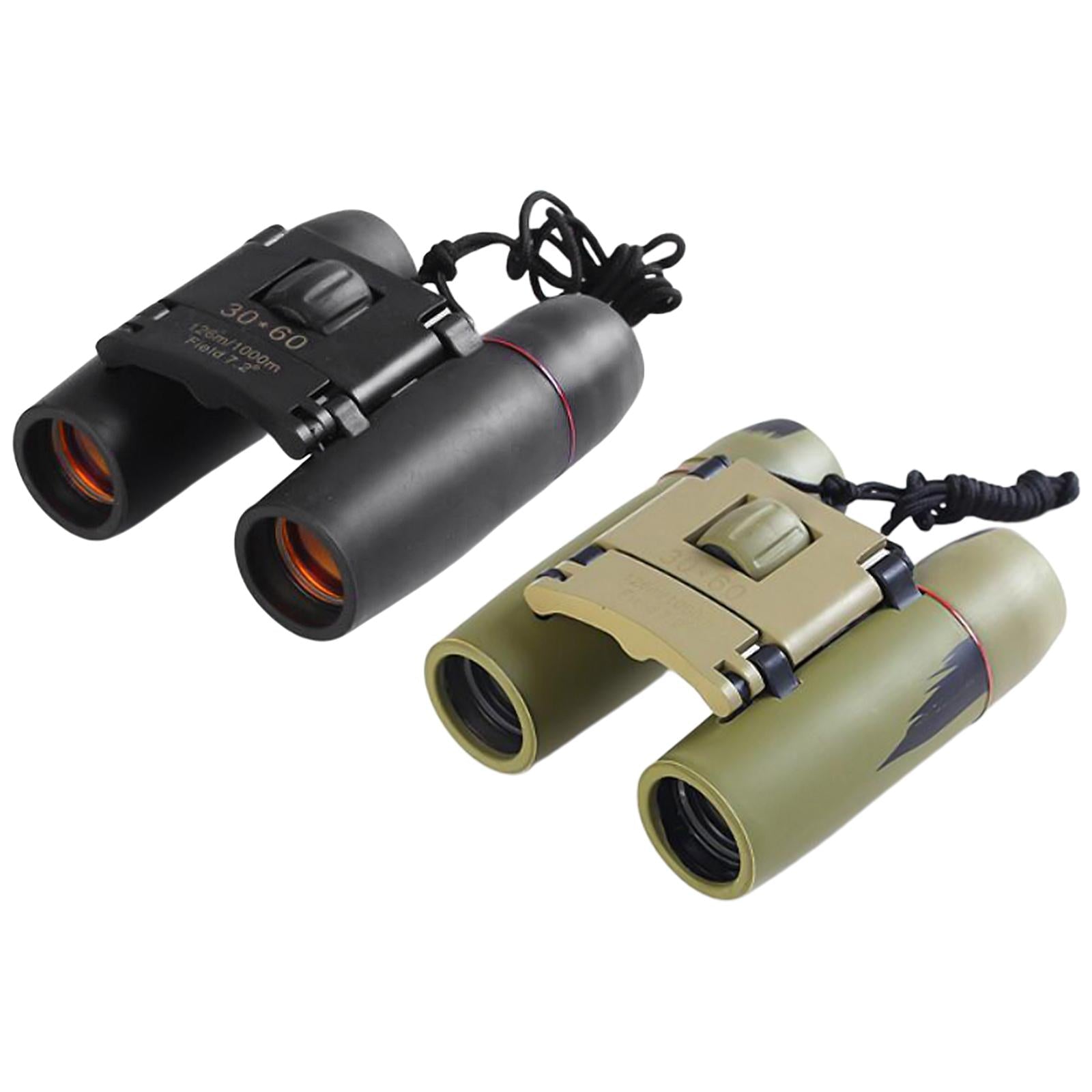 Mini 30 x 60 Zoom Night Vision Binoculars HD Telescope  Black