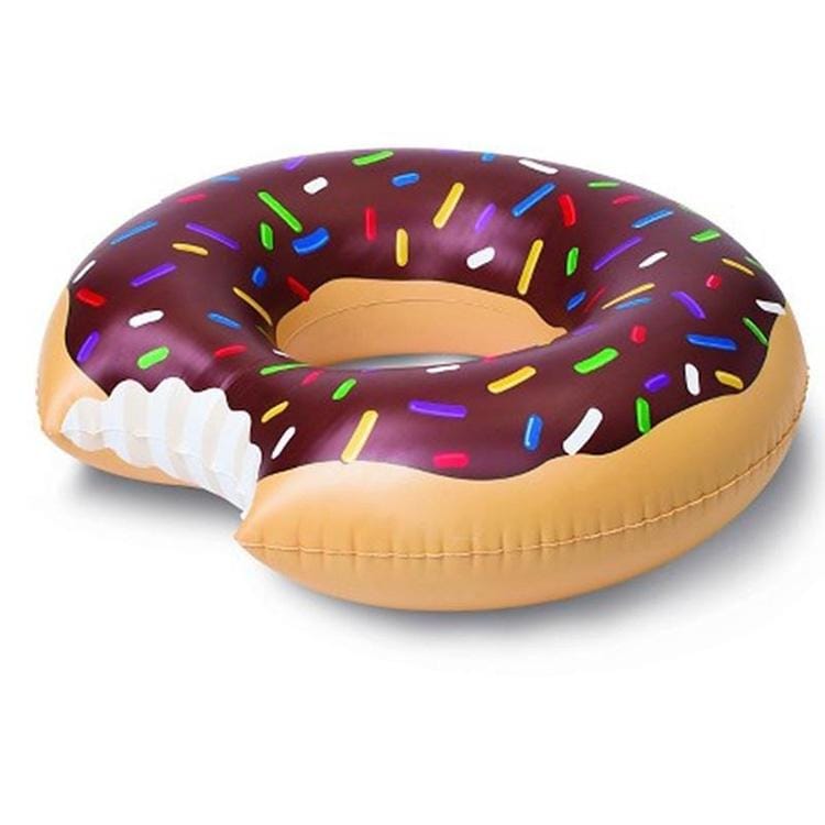 Water Fun Inflatable Donut Shaped Floating Swimming Ring, Inflated Size: 70 x 70cm (Coffee)